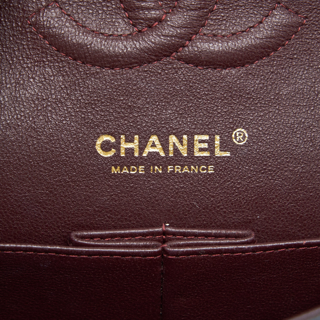 Chanel Classic Double Flap Bag Lambskin Medium Black  serial 19