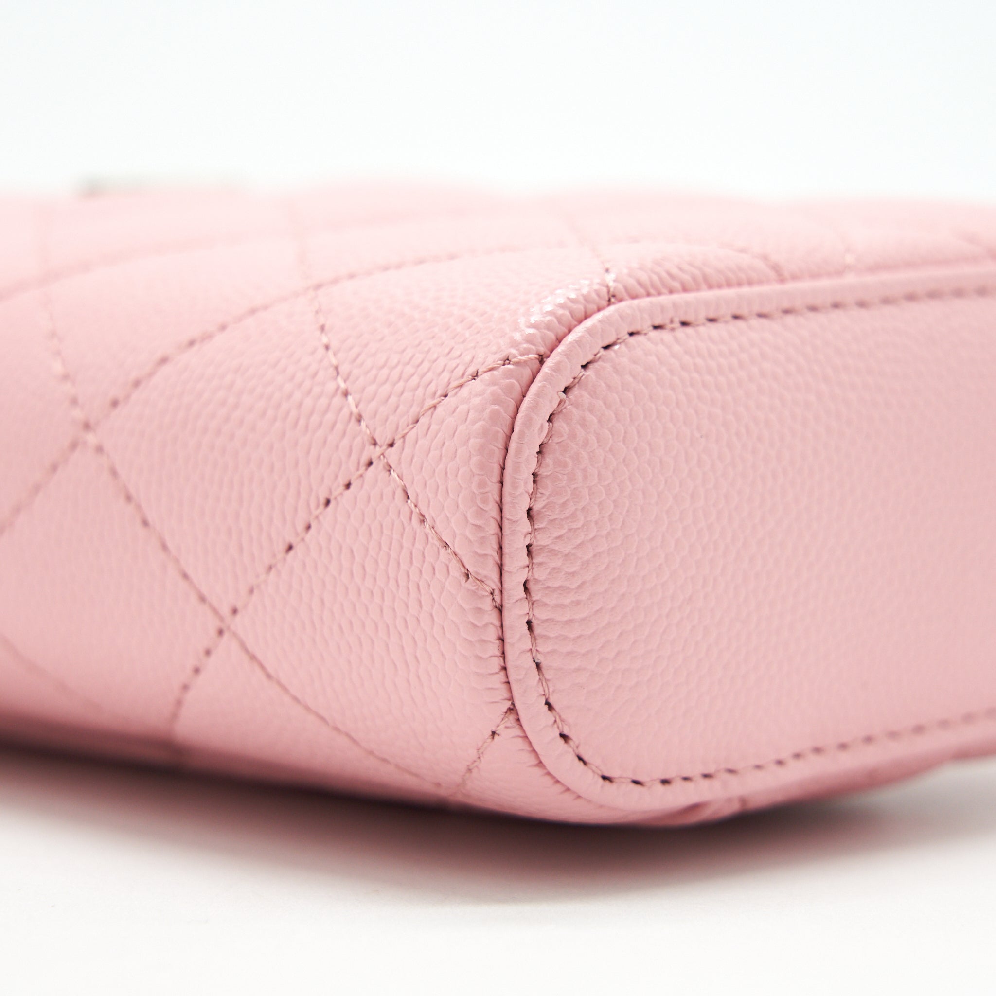 Chanel 22C Vertical Vanity On Chain Caviar Sakura Pink L