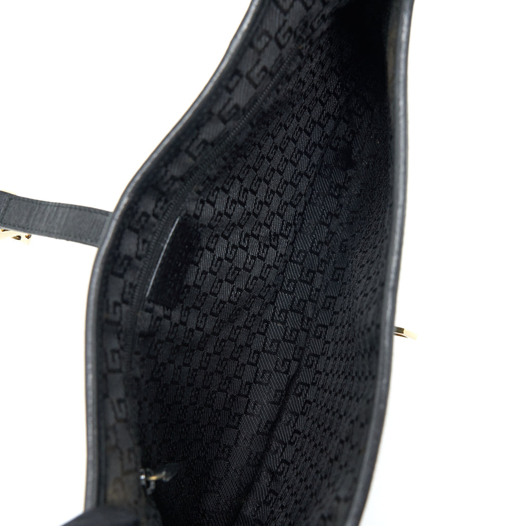 Gucci Vintage Jackie With Bamboo Handle Black