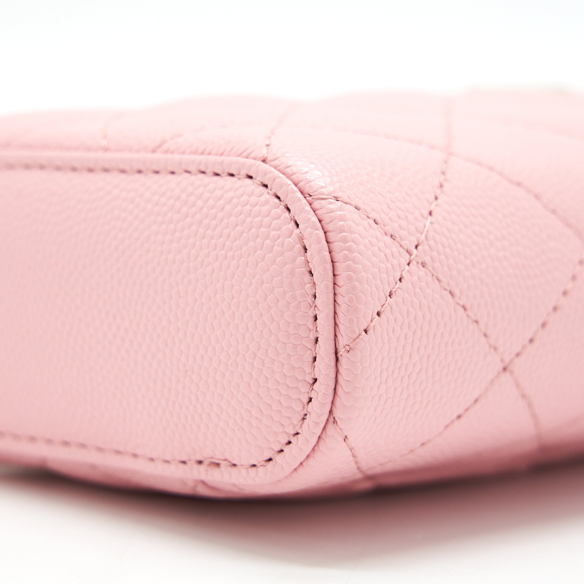 Chanel 22C Vertical Vanity On Chain Caviar Sakura Pink L