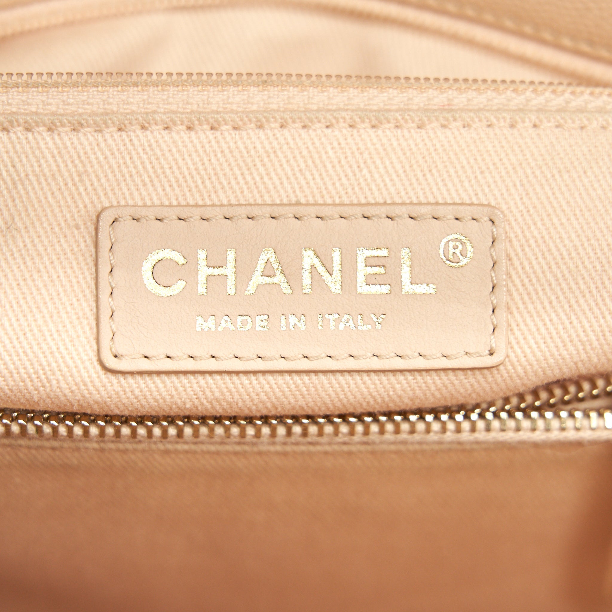 CHANEL CAVIER LARGE COCO HANDLE FLAP BAG BEIGE