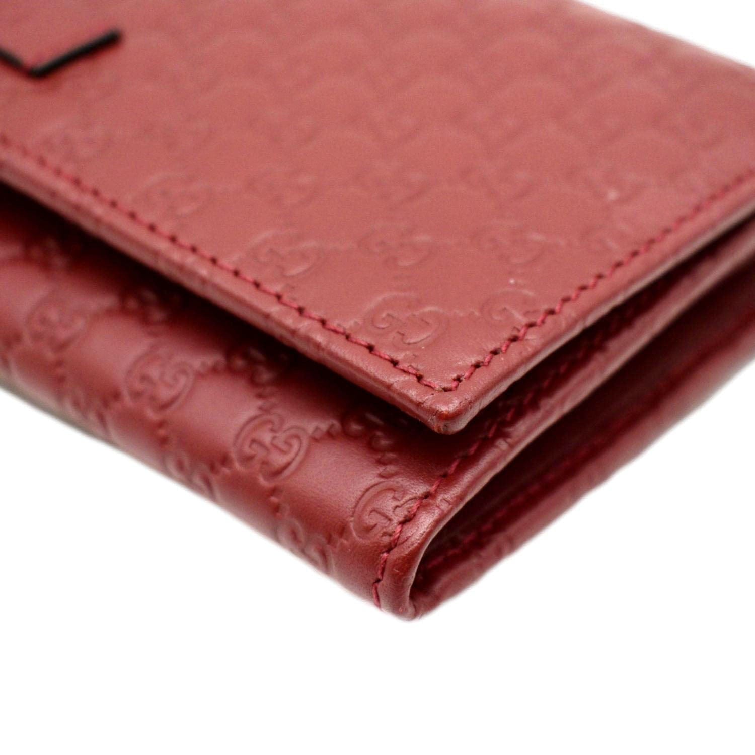 GUCCI Microguccissima GG Leather Long Wallet 449396 Red
