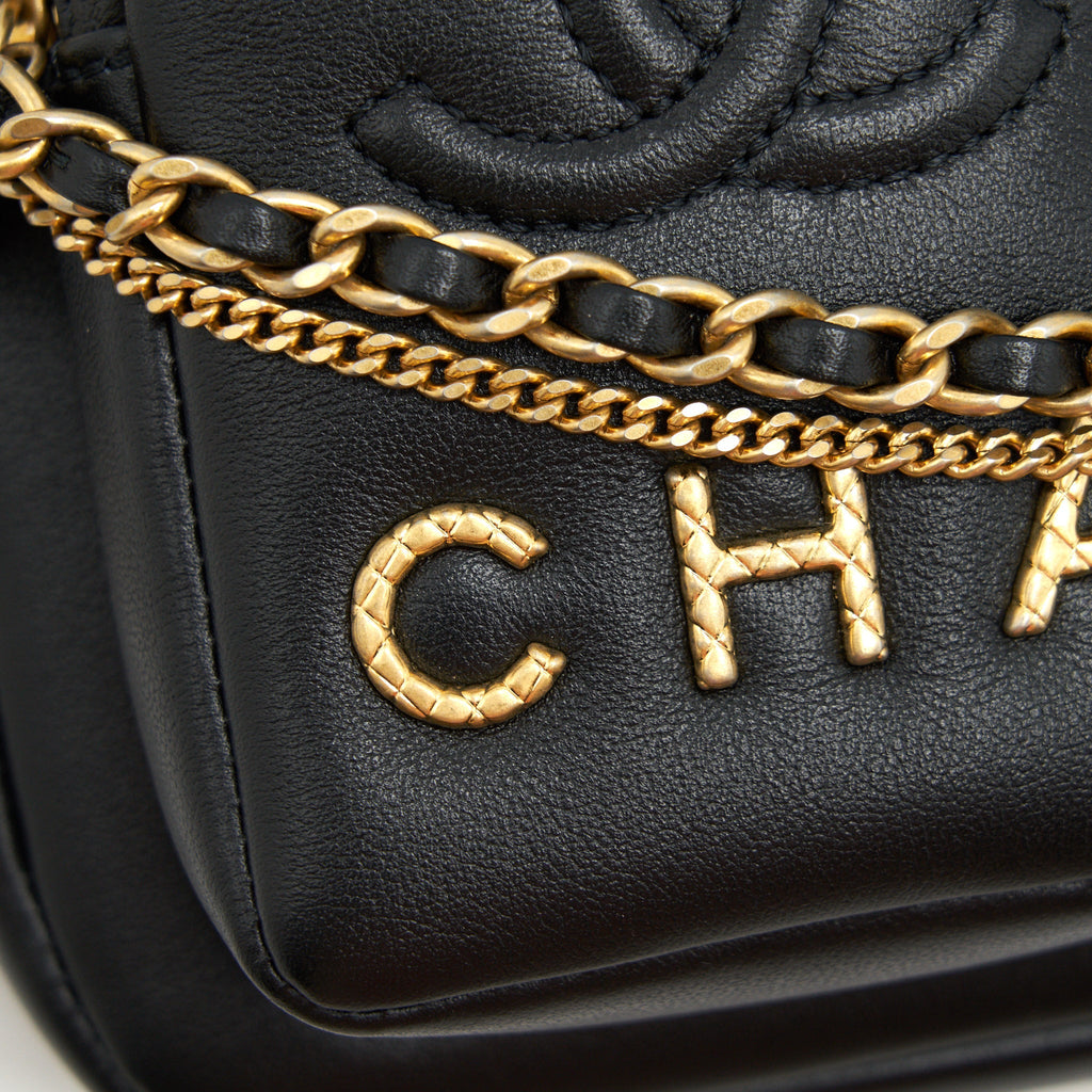 Chanel 22C Camera Bag Calfskin Black