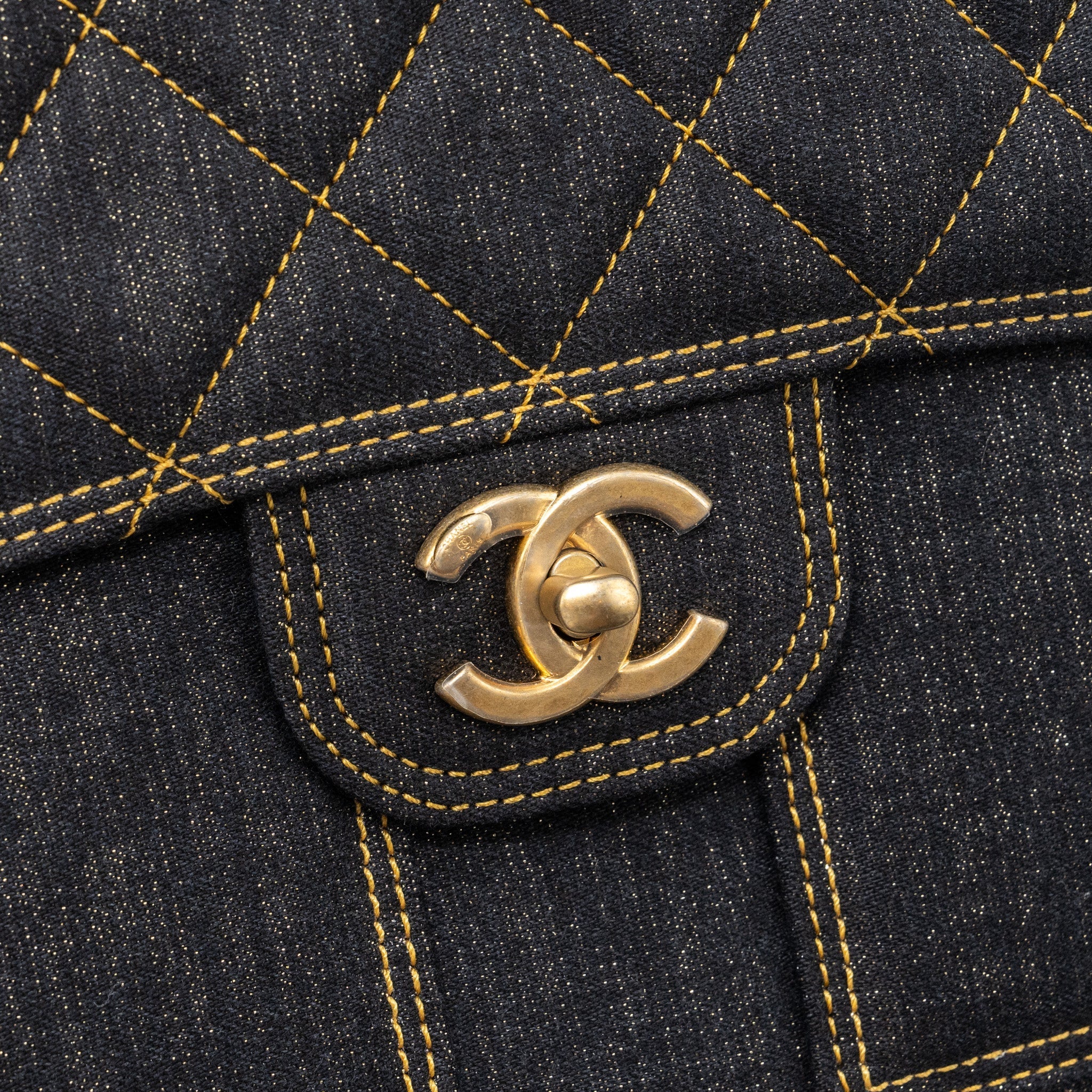 Chanel 23S flap backpack denim dark blue Brushed  (microchip)