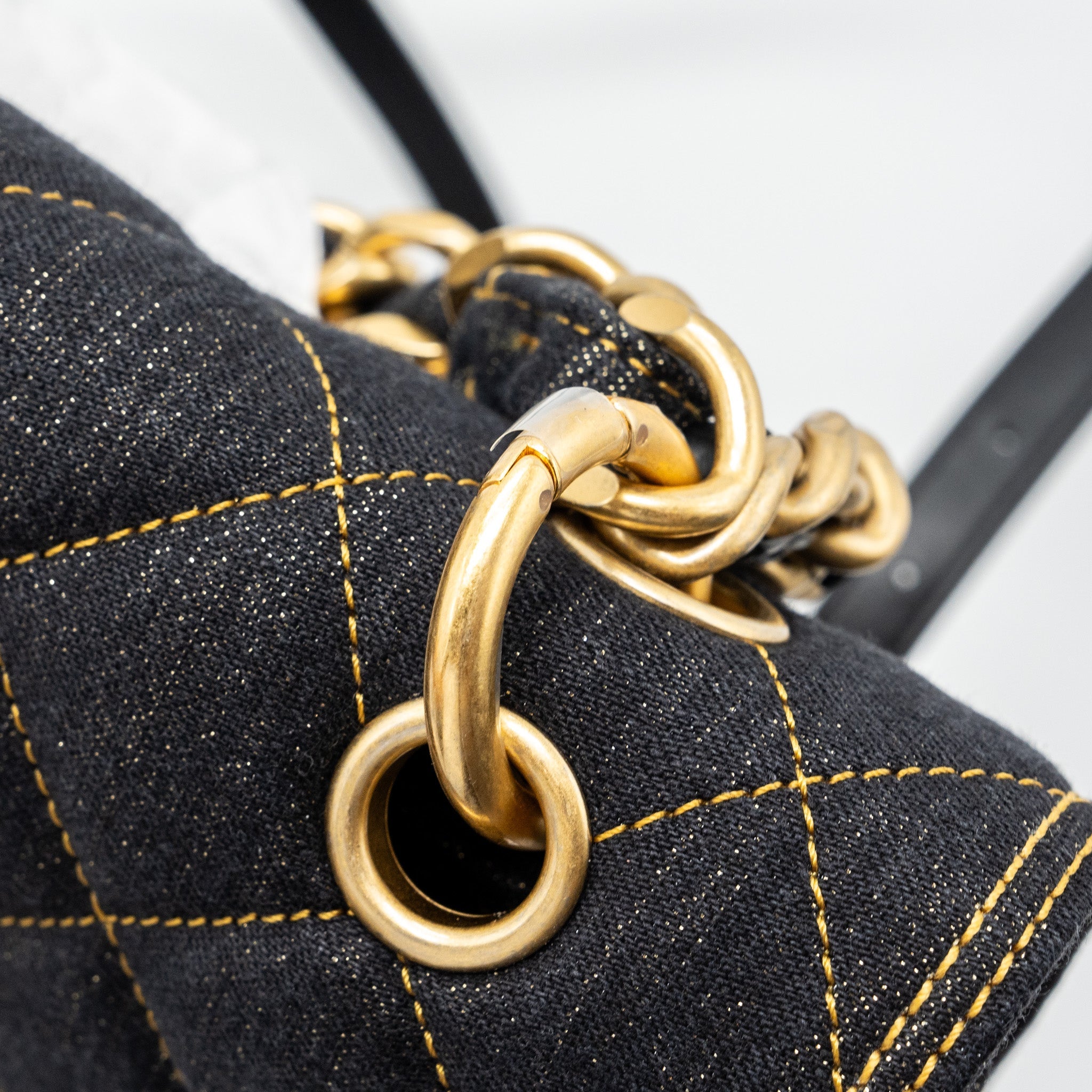 Chanel 23S flap backpack denim dark blue Brushed  (microchip)