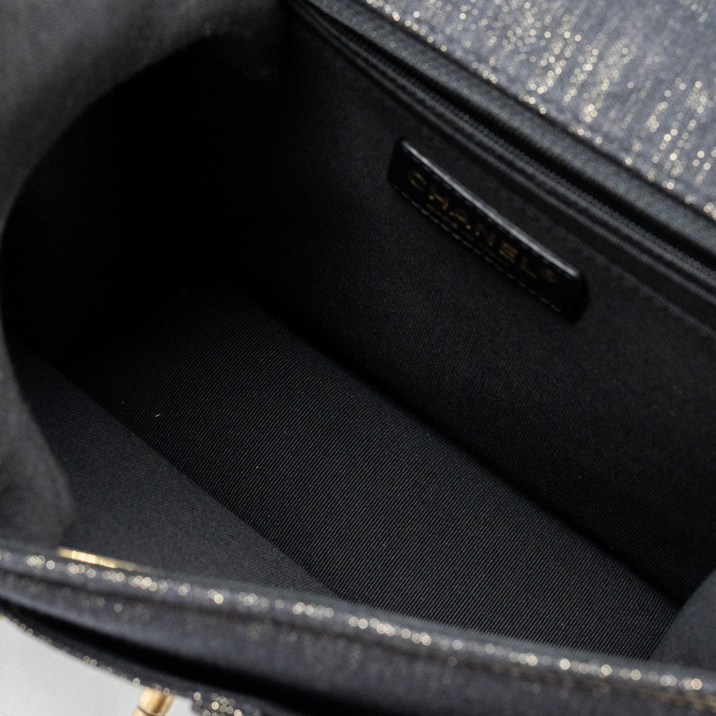 Chanel 23S flap backpack denim dark blue Brushed  (microchip)