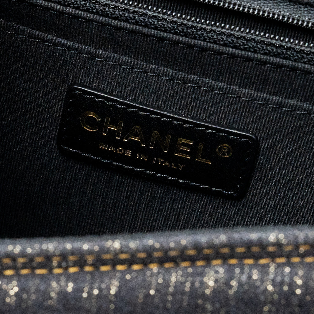 Chanel 23S flap backpack denim dark blue Brushed  (microchip)
