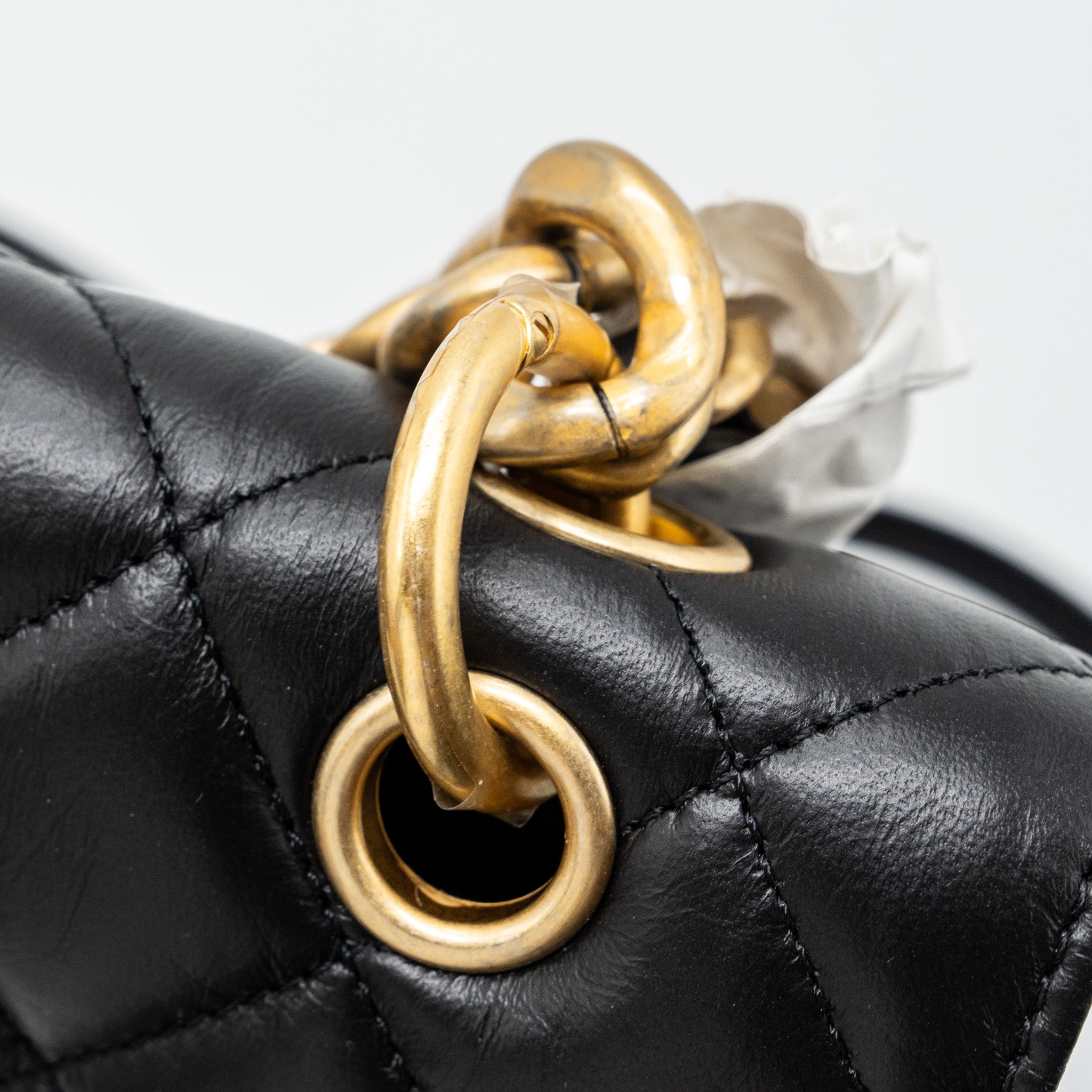 Chanel 23S flap backpack calfskin black brushed  (microchip)