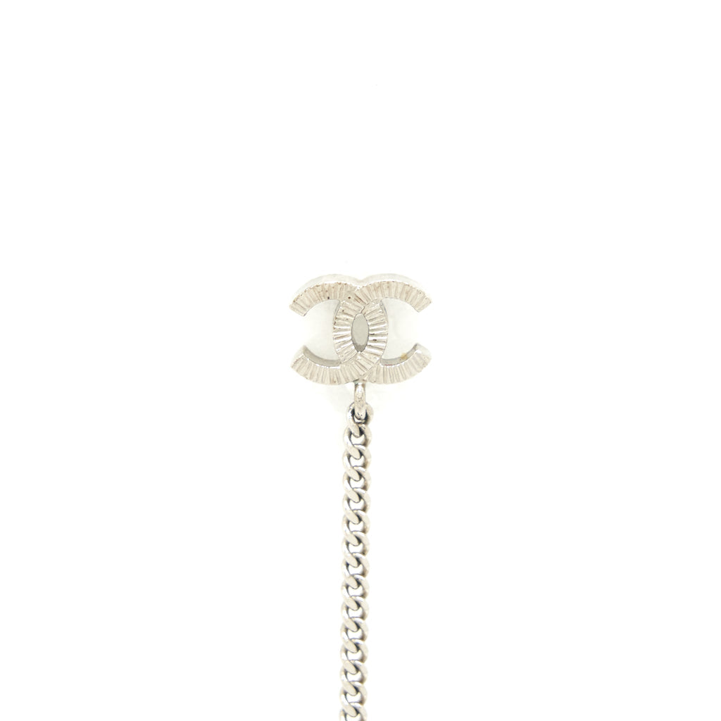 Chanel Drop Ball Crystal Earrings
