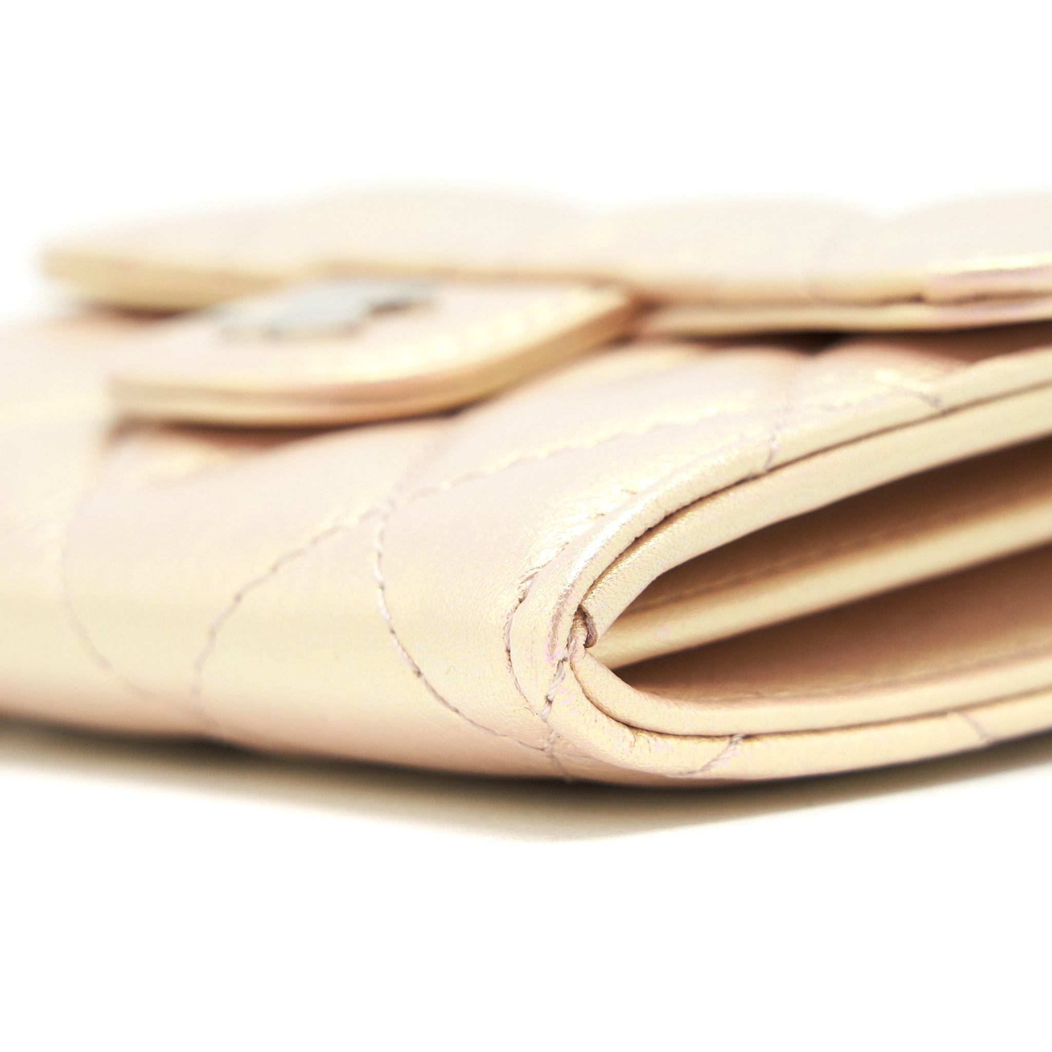 Chanel Iridescent  Holder Calfskin Pink