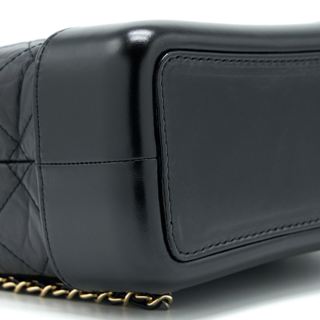 Chanel Small Gabrielle Backpack Calfskin Black Multicolour Hardware (Microchip)