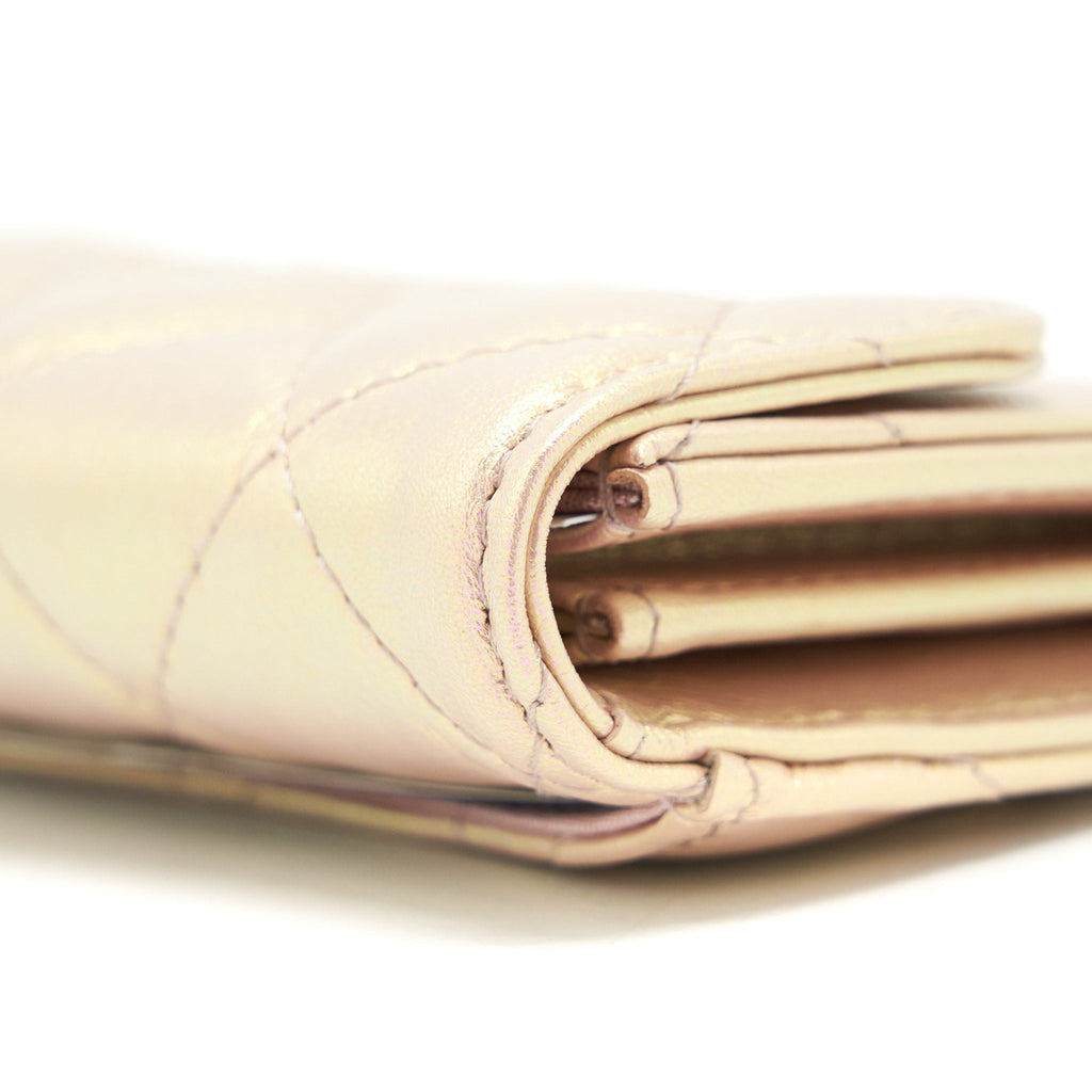 Chanel Iridescent  Holder Calfskin Pink