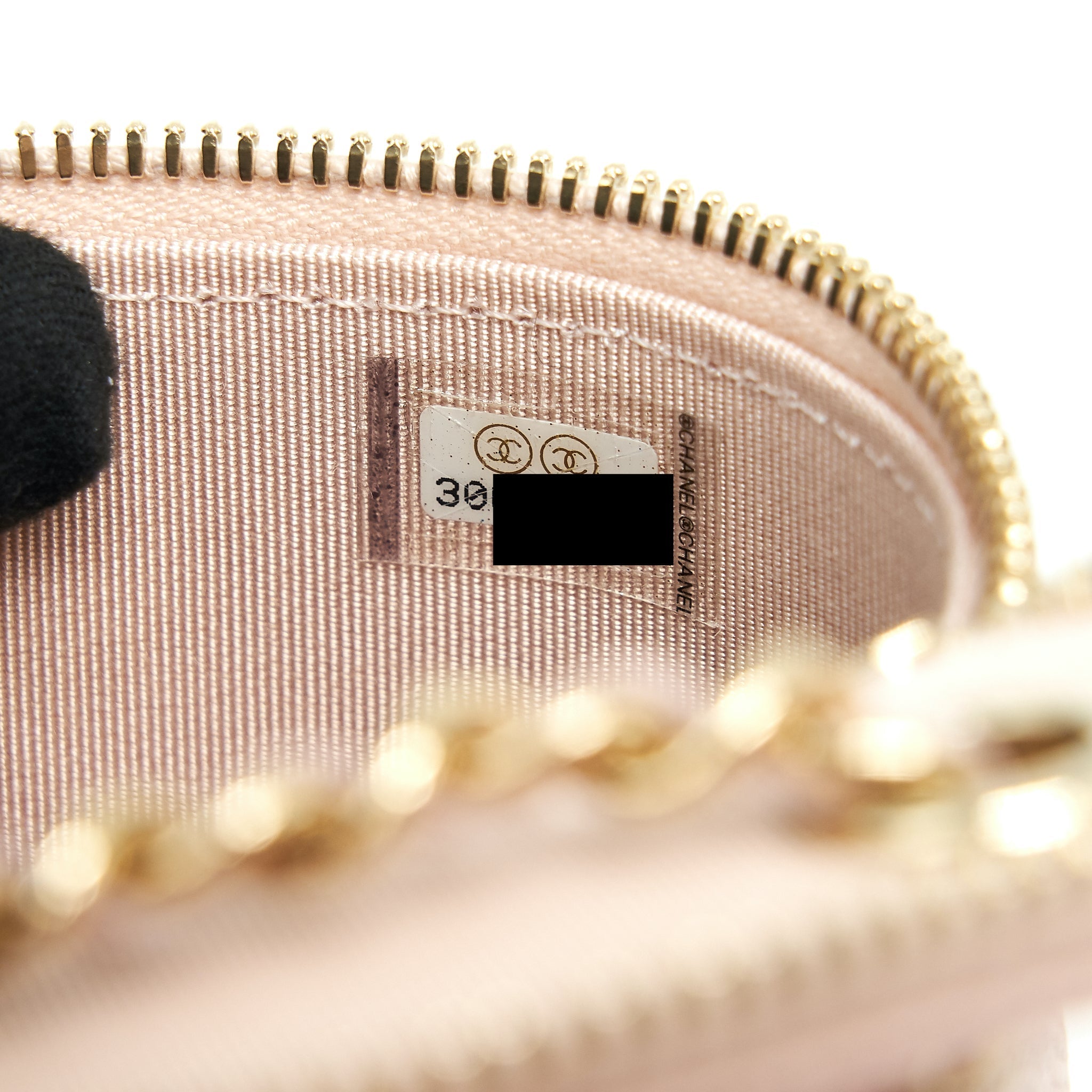 Chanel 21C Vertical Vanity On Chain Caviar Light Pink L