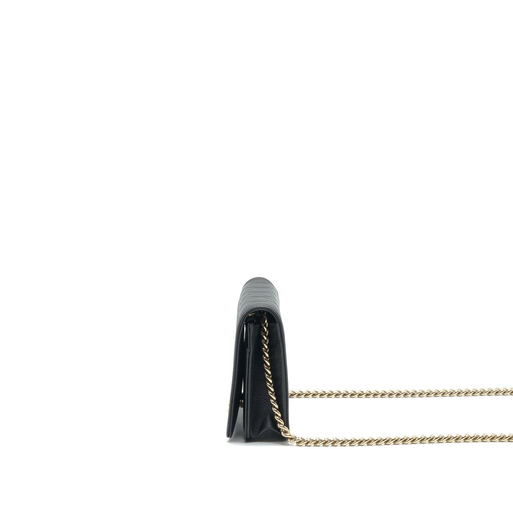 Chanel Leboy Wallet On Chain WOC Caviar Black