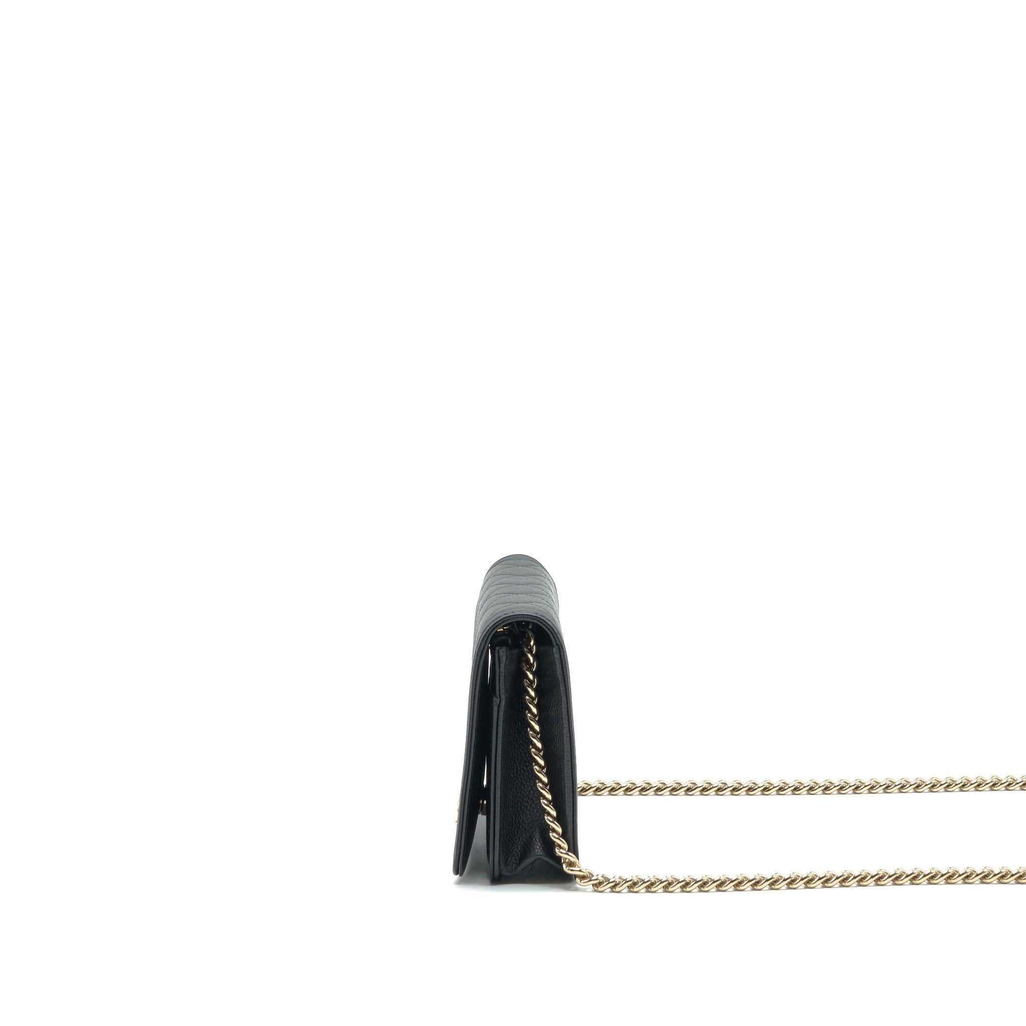 Chanel Leboy Wallet On Chain WOC Caviar Black