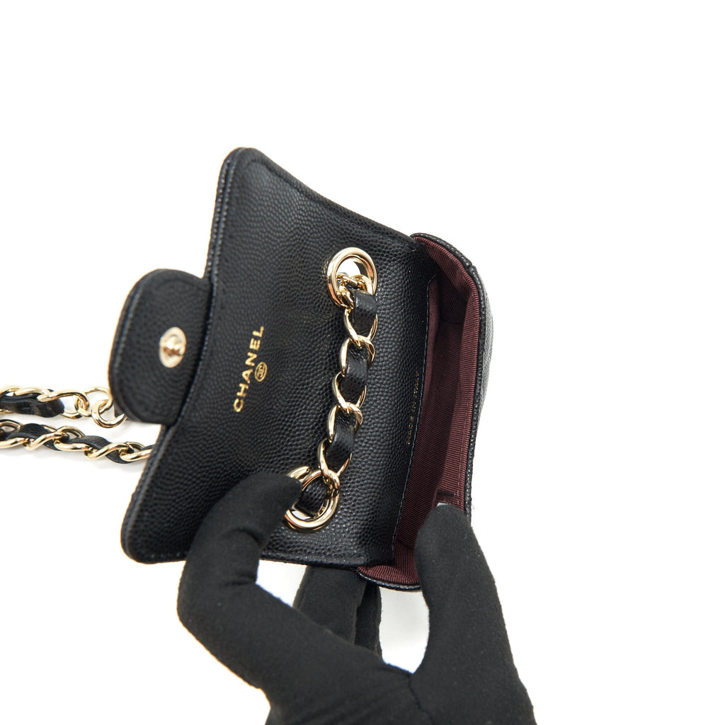 Chanel 21B Belt Bag Caviar Black L