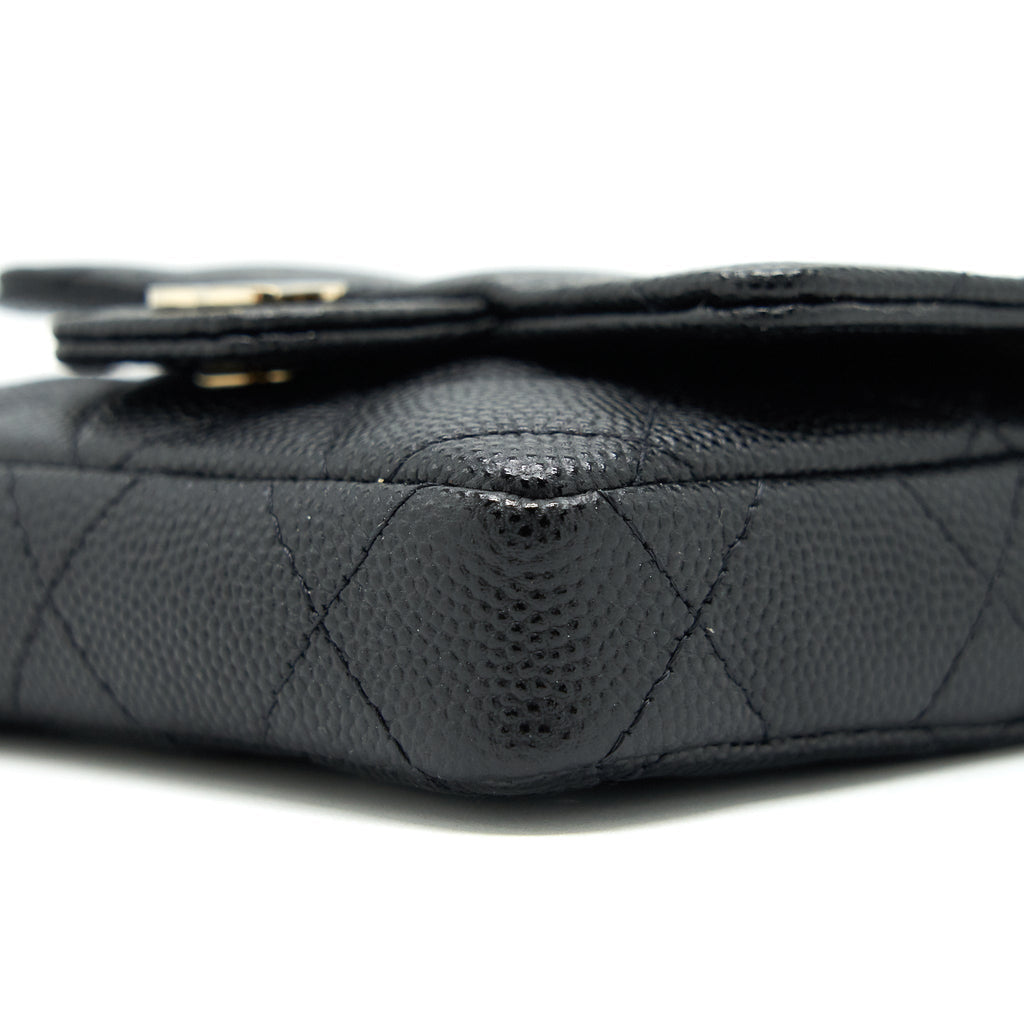 Chanel 21B Belt Bag Caviar Black L