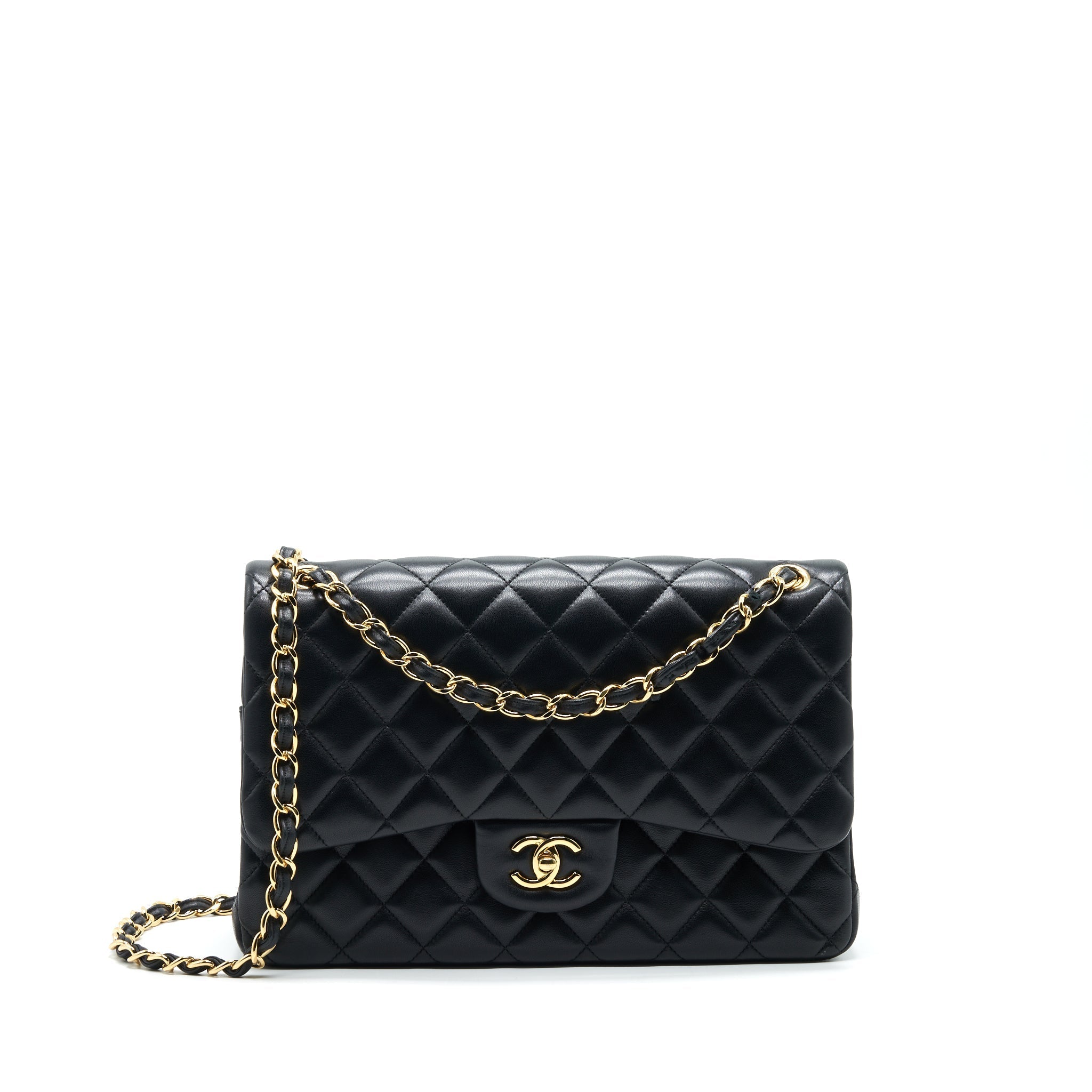 Chanel Jumbo Classic Double Flap Bag Lambskin Black