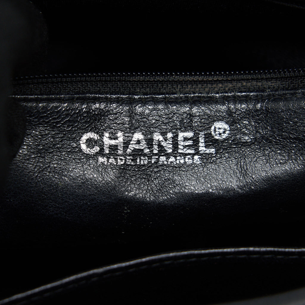 Chanel Vintag Medallion Tote Bag Caviar Black