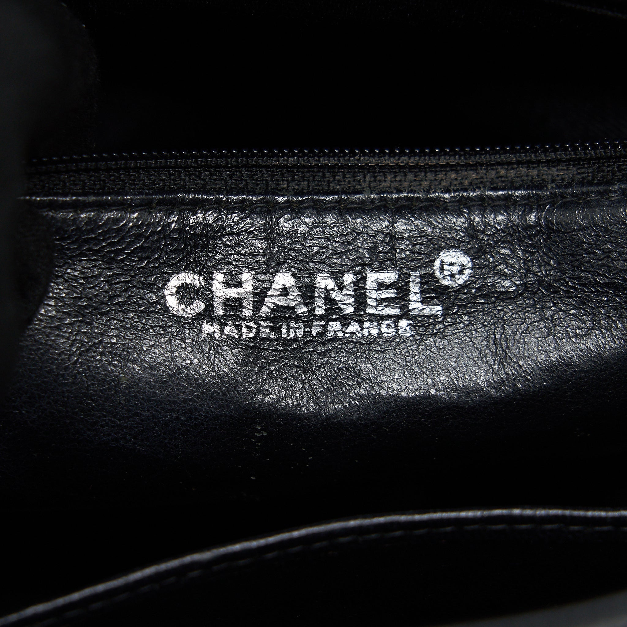 Chanel Vintag Medallion Tote Bag Caviar Black