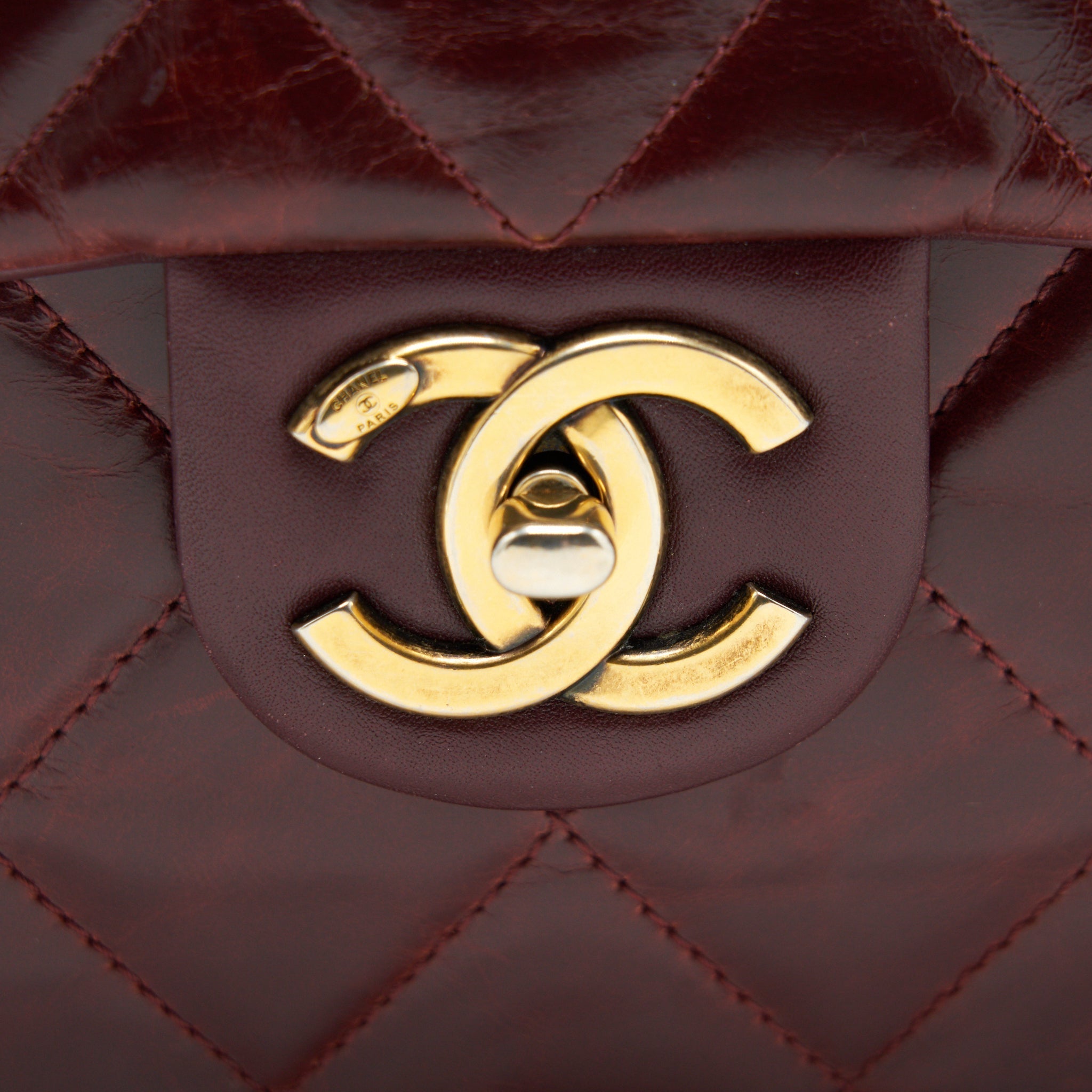 Chanel Quilted Shoulder Flap Bag Lambskin Red