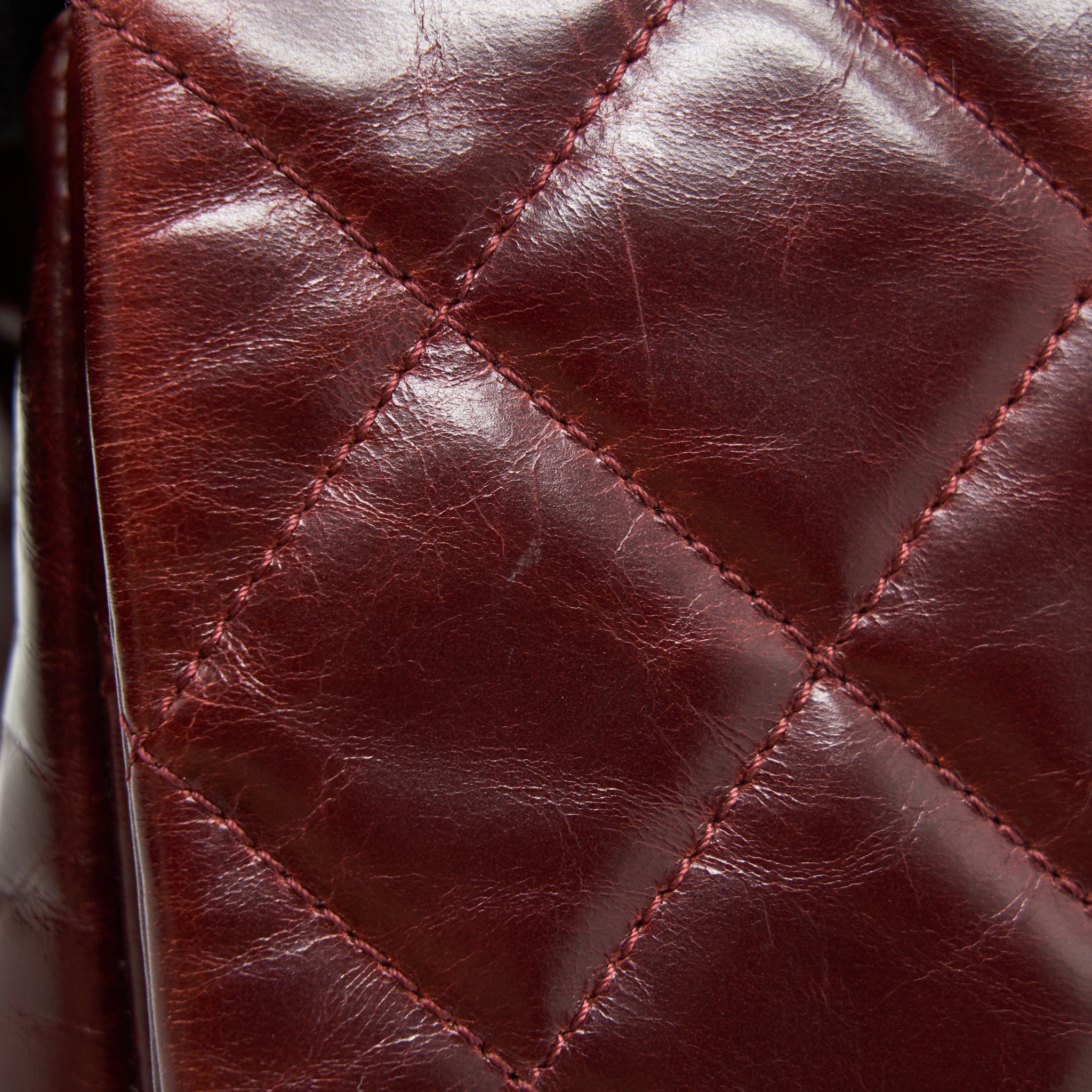 Chanel Quilted Shoulder Flap Bag Lambskin Red