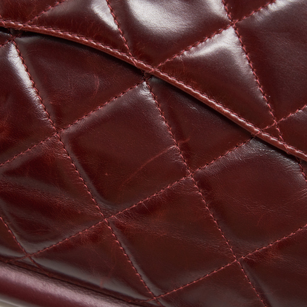 Chanel Quilted Shoulder Flap Bag Lambskin Red