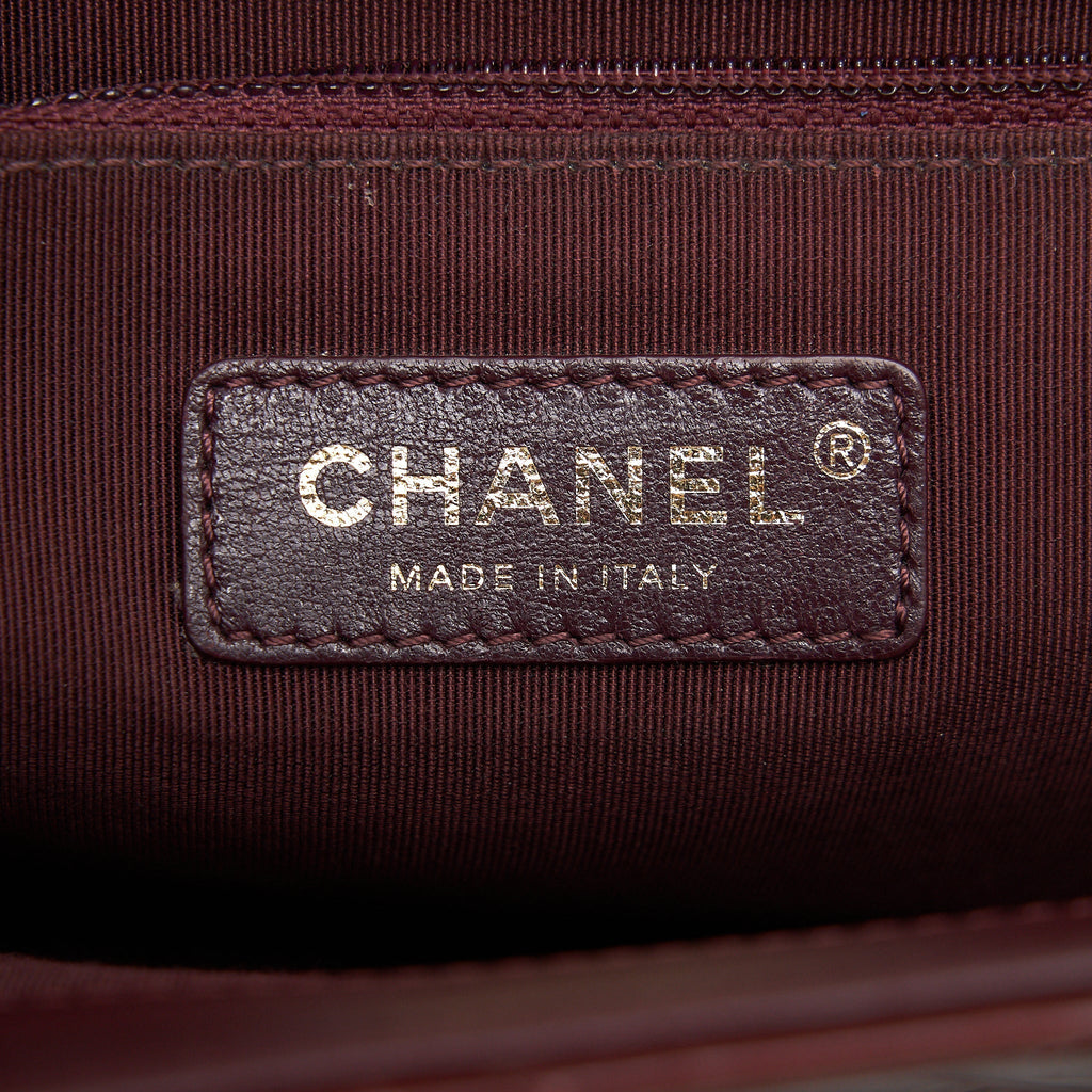 Chanel Quilted Shoulder Flap Bag Lambskin Red