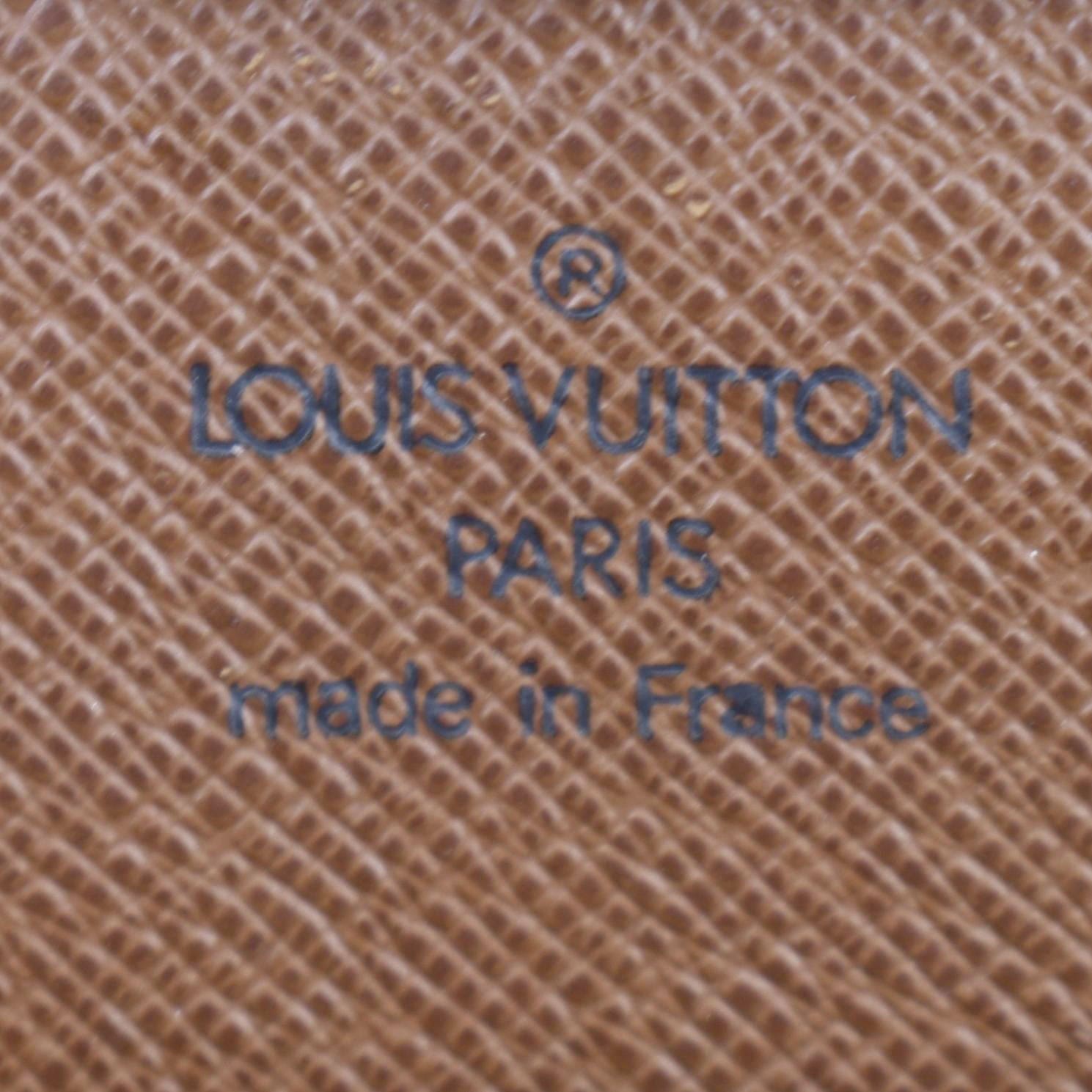 LOUIS VUITTON Orsay Monogram Canvas Clutch Bag Brown