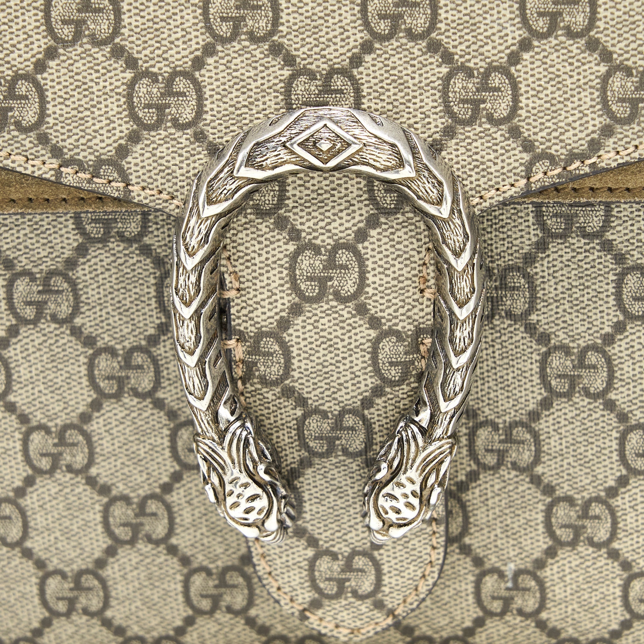 Gucci Dionysus Shoulder Bag GG Supreme Canvas/Suede SHW