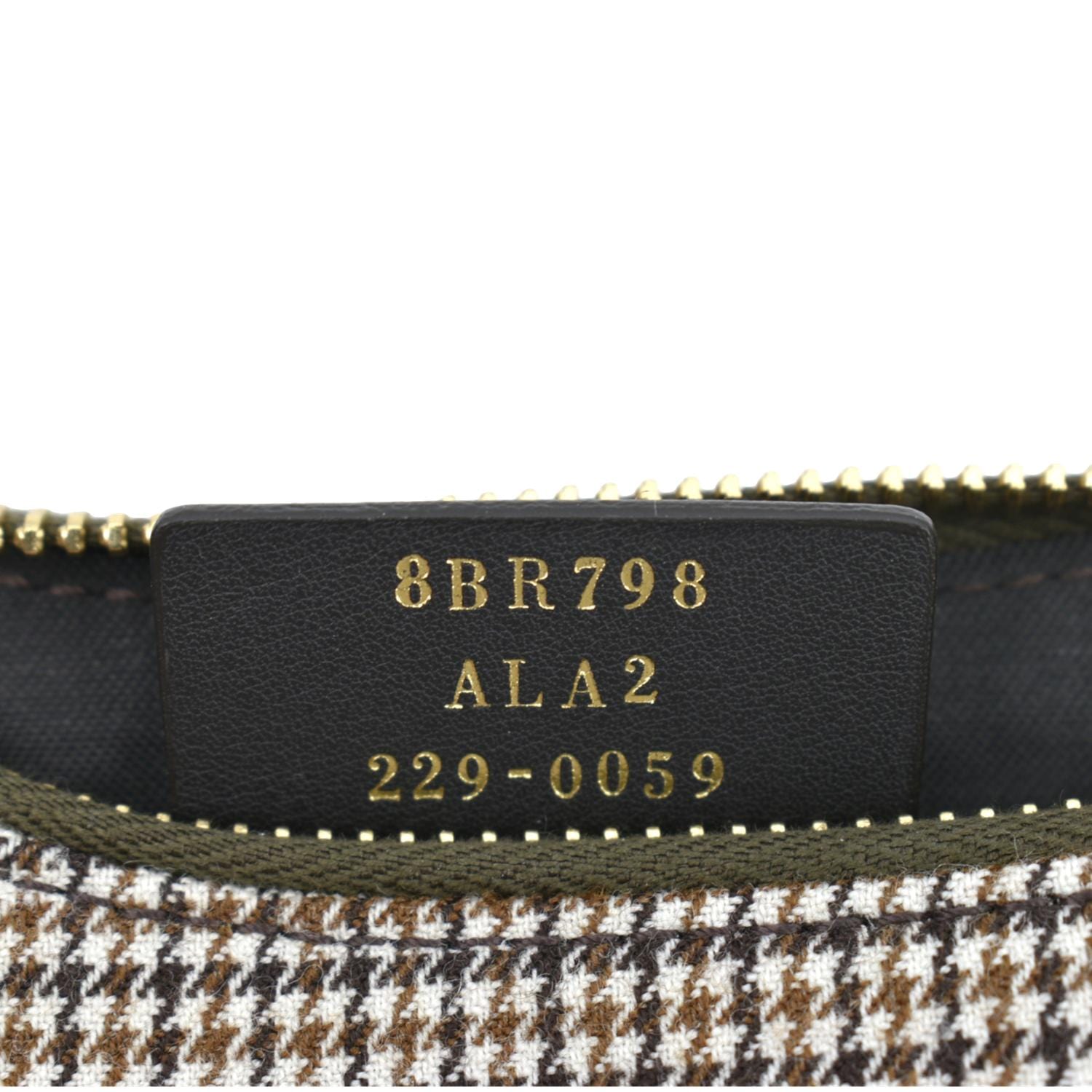 FENDI FendiGraphy Wool Fabric Hobo Bag Brown