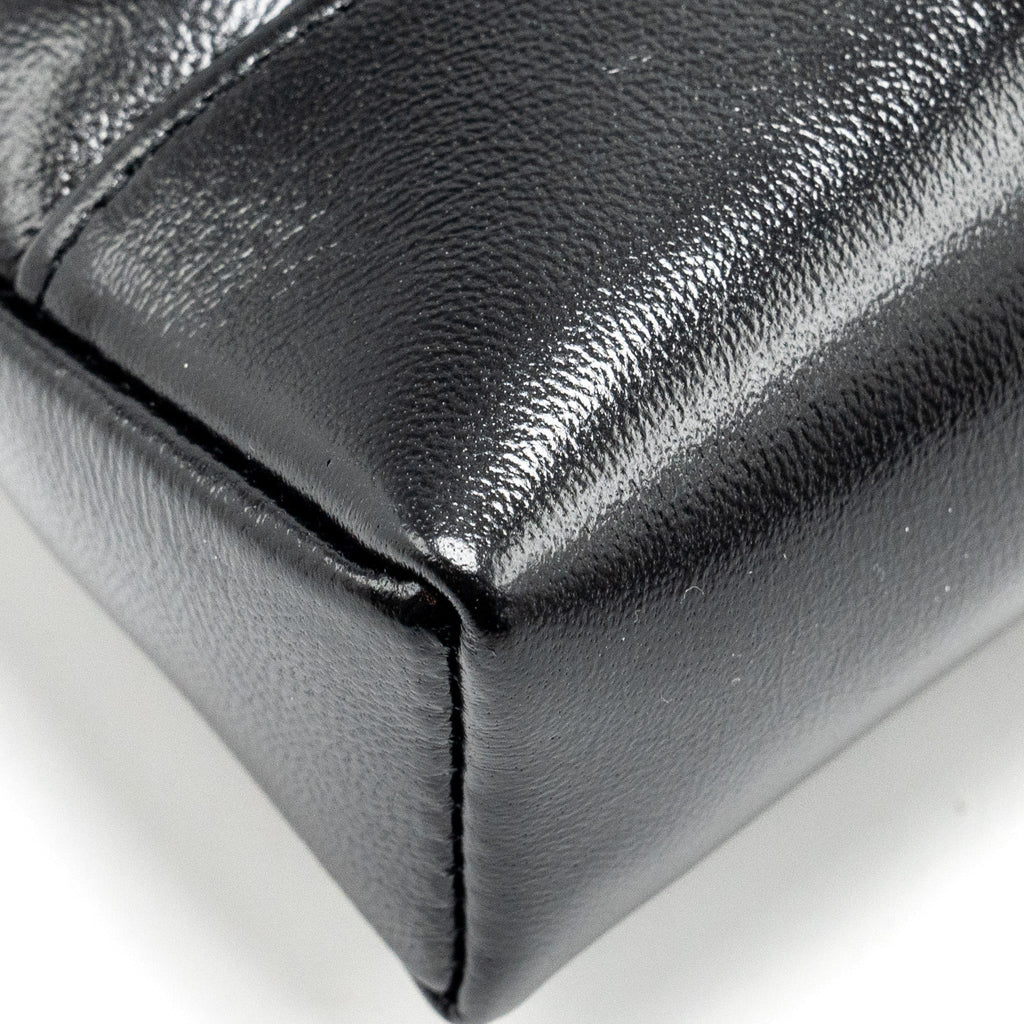 CHANEL Mini 31 Clutch With Chain Shiny Lambskin Black L (Microchip)