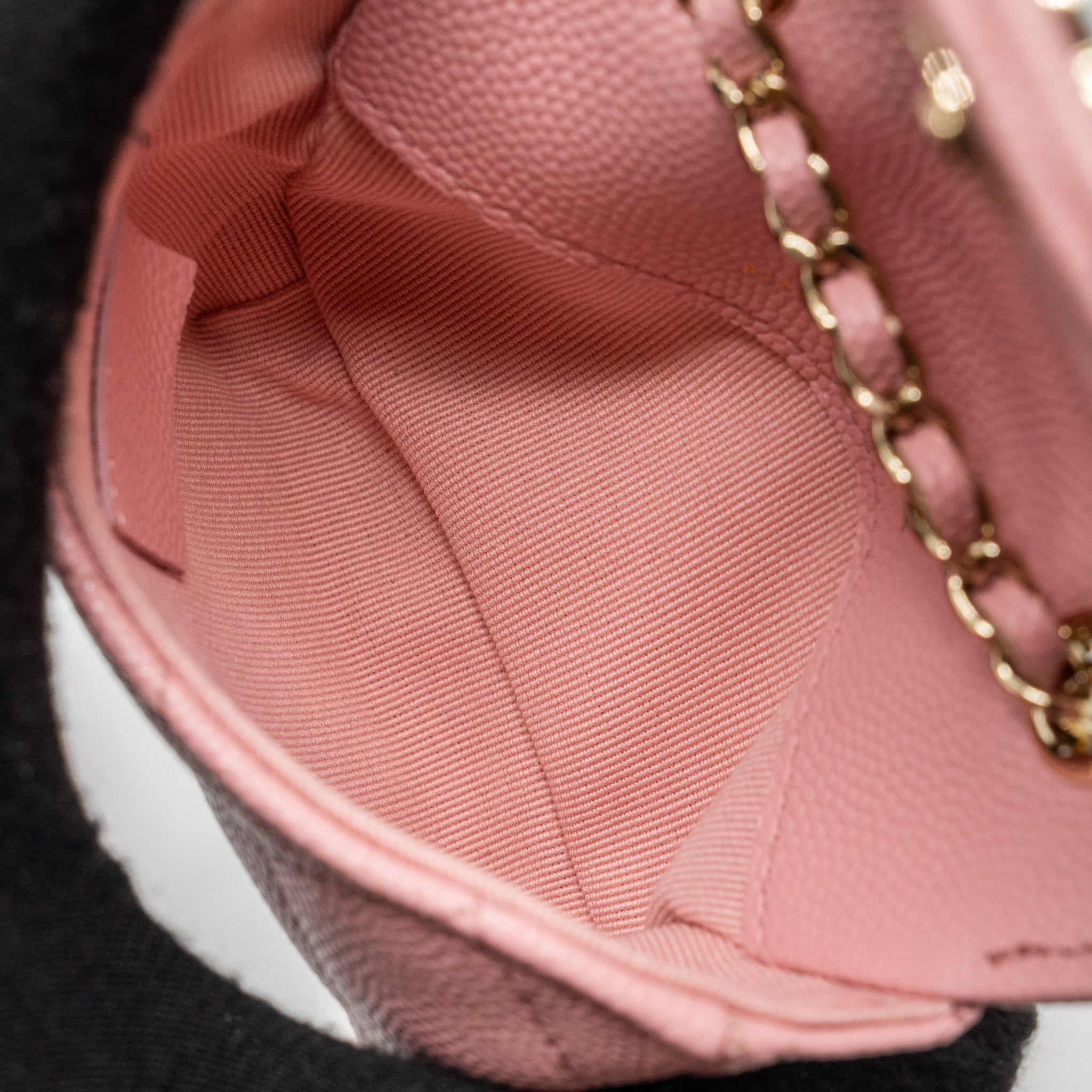 Chanel Mini Flap Belt Bag Caviar Pink L