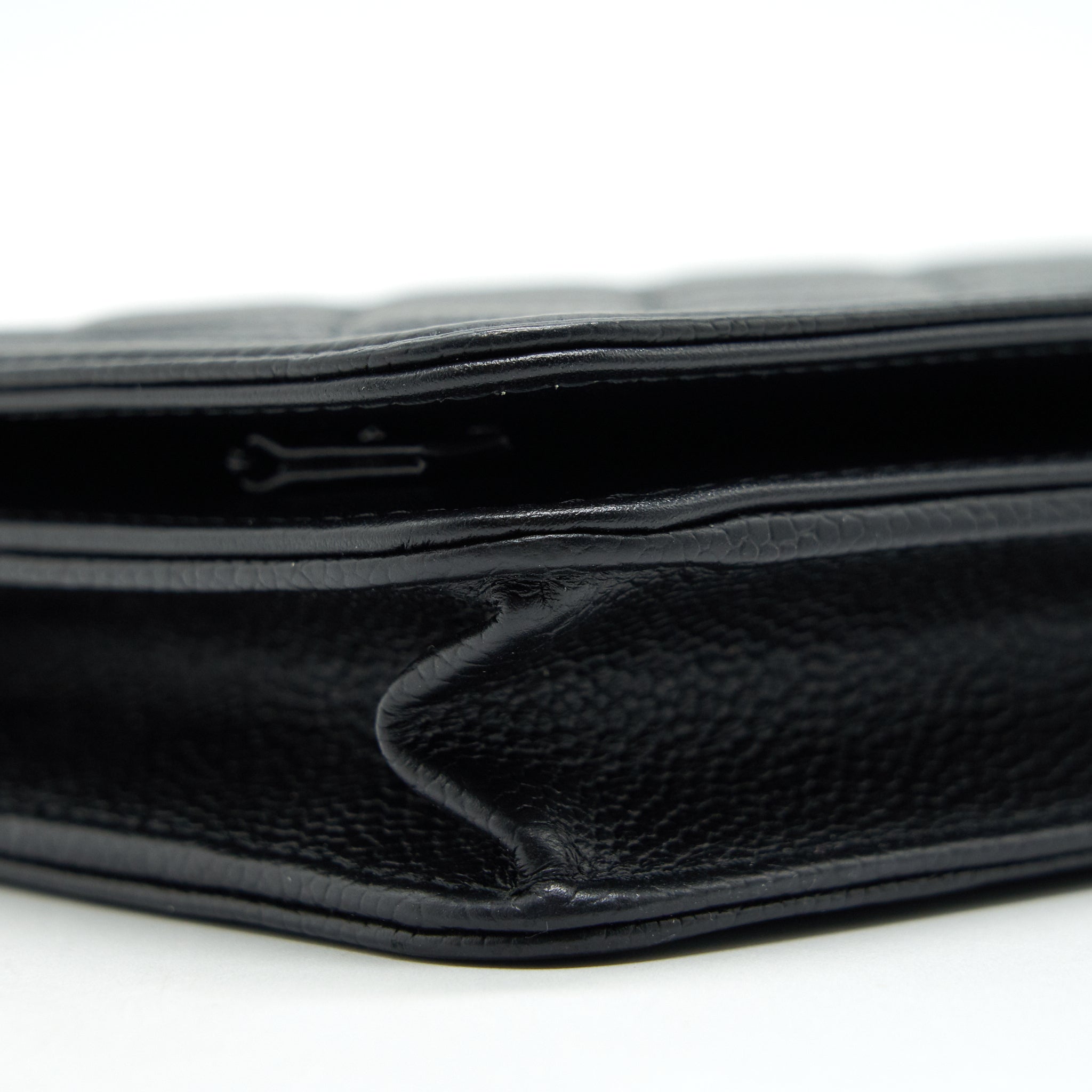 Chanel Leboy Wallet On Chain WOC Caviar Black