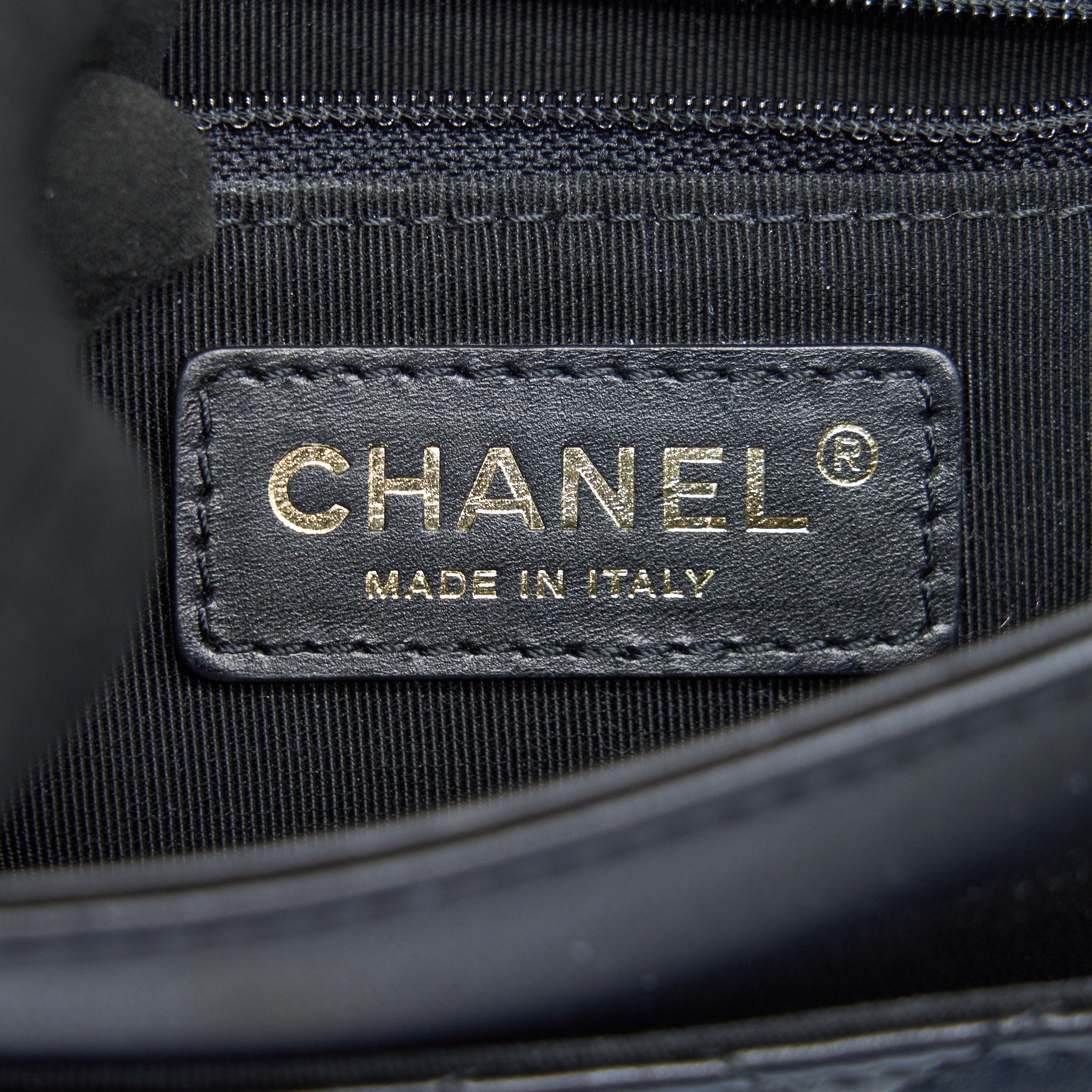 Chanel Square Flap Bag Lambskin In Black