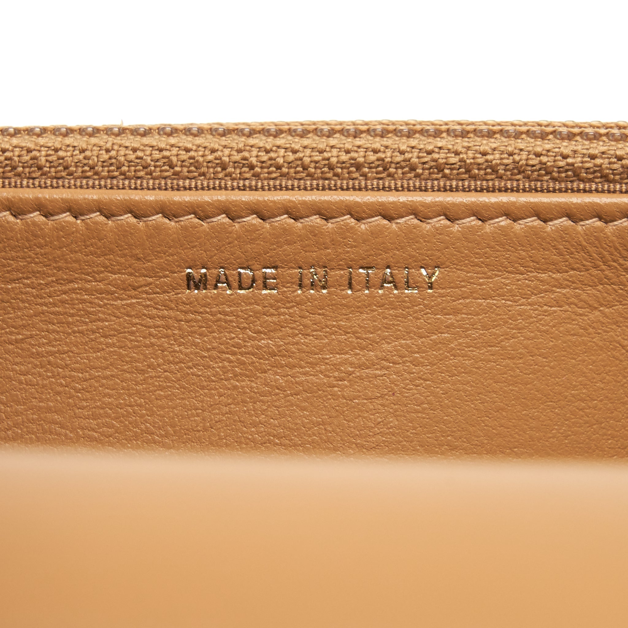 Chanel Trendy CC Wallet On Chain Lambskin Dark Beige L