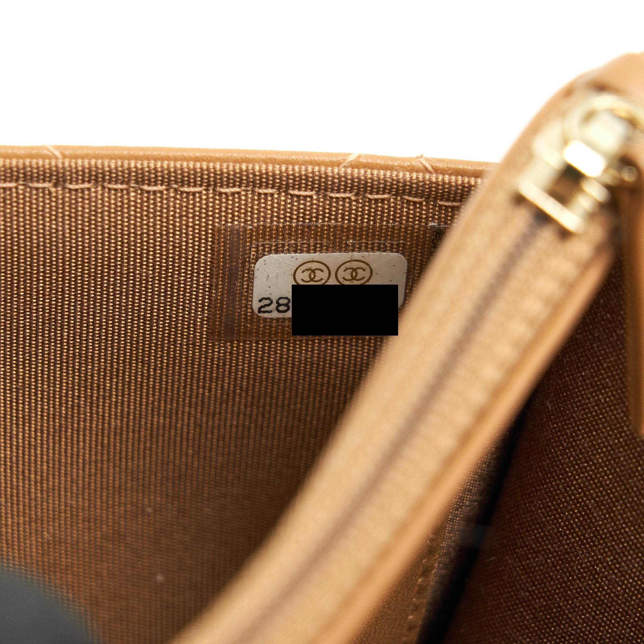 Chanel Trendy CC Wallet On Chain Lambskin Dark Beige L