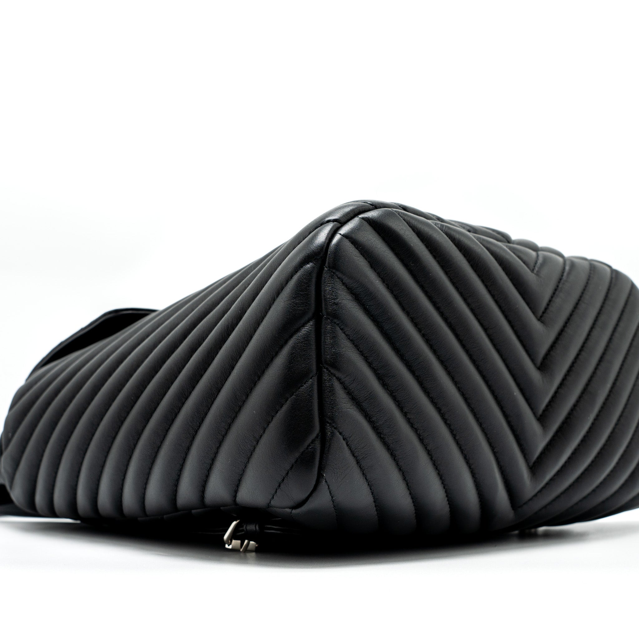 Chanel Urban Spirit Backpack Chevron Calfskin Black