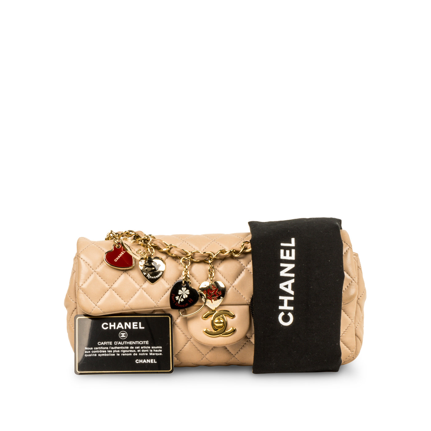 Chanel East/West Valentine Flap Bag