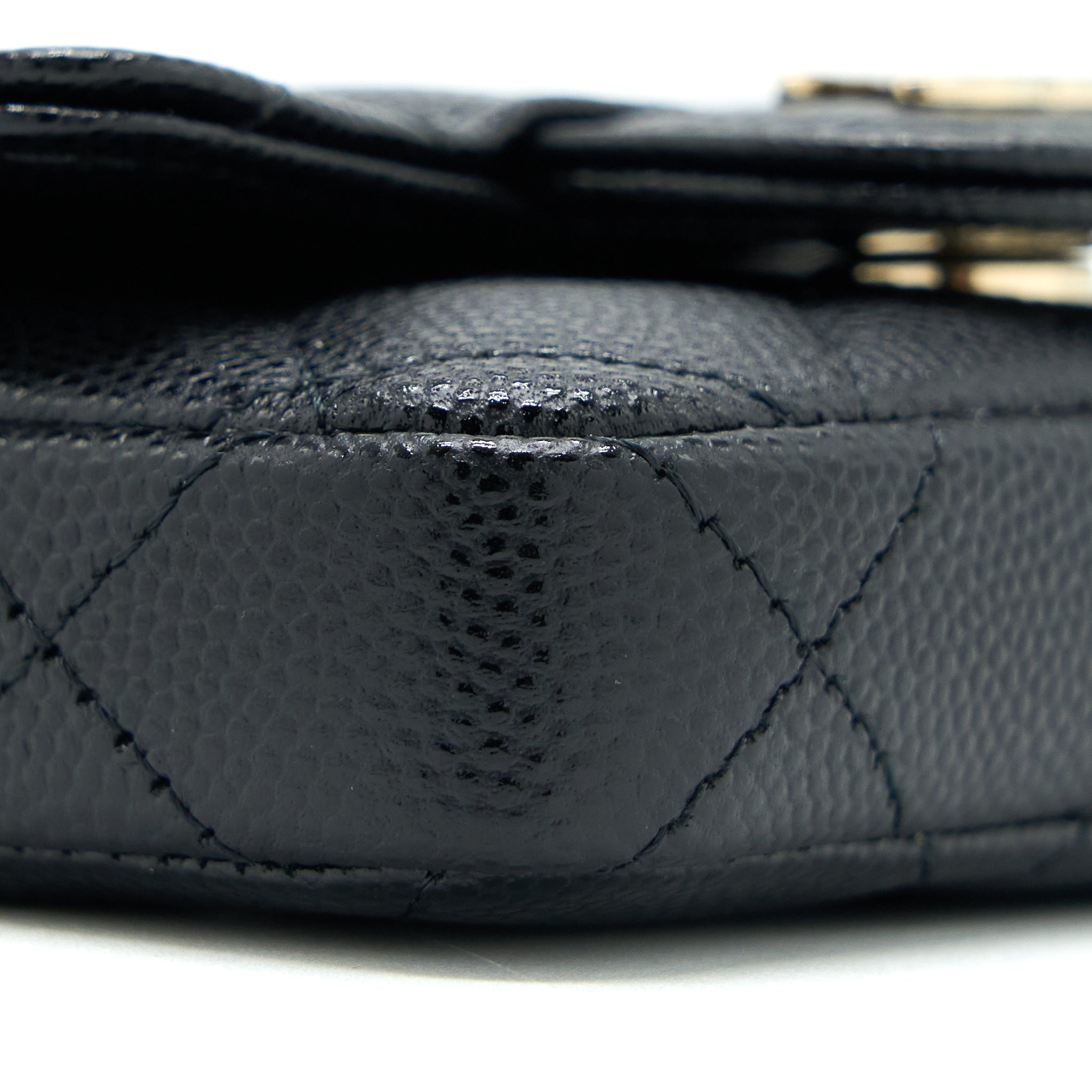 Chanel Flap holder Belt Bag Caviar Black L
