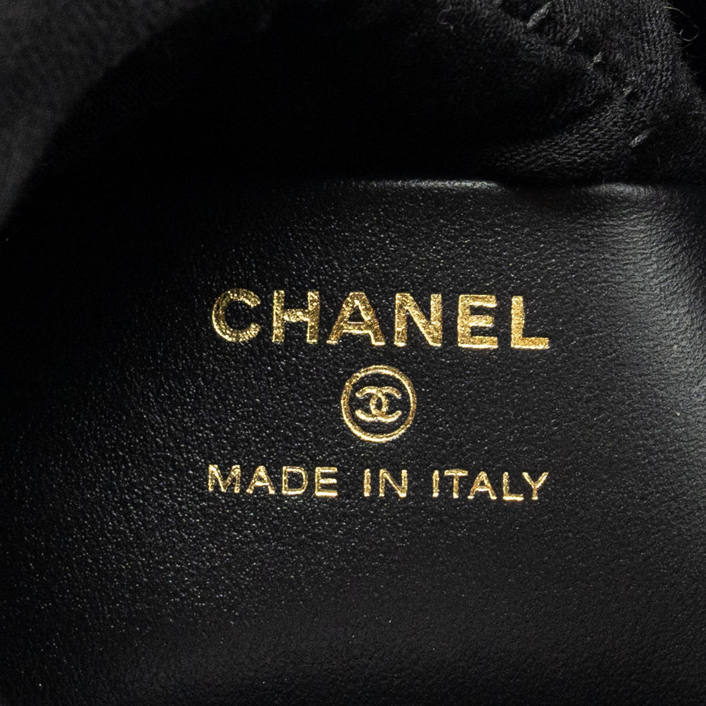 CHANEL Mini 31 Clutch With Chain Shiny Lambskin Black L (Microchip)