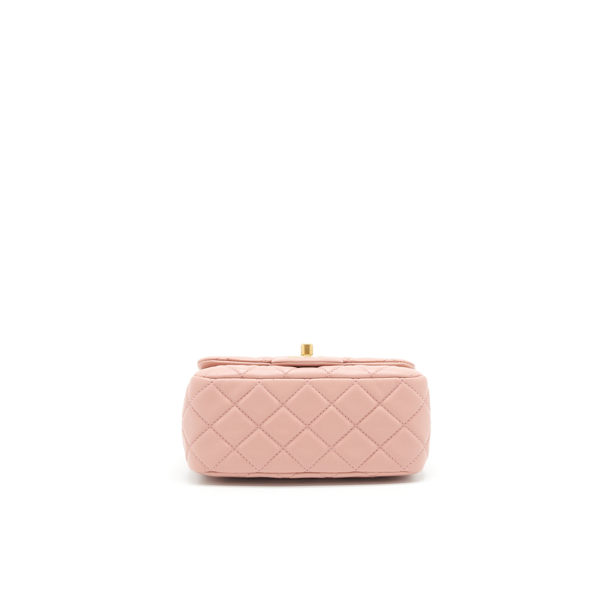 Chanel 21B Light Pink Pearl Crush Mini Square Flap Bag