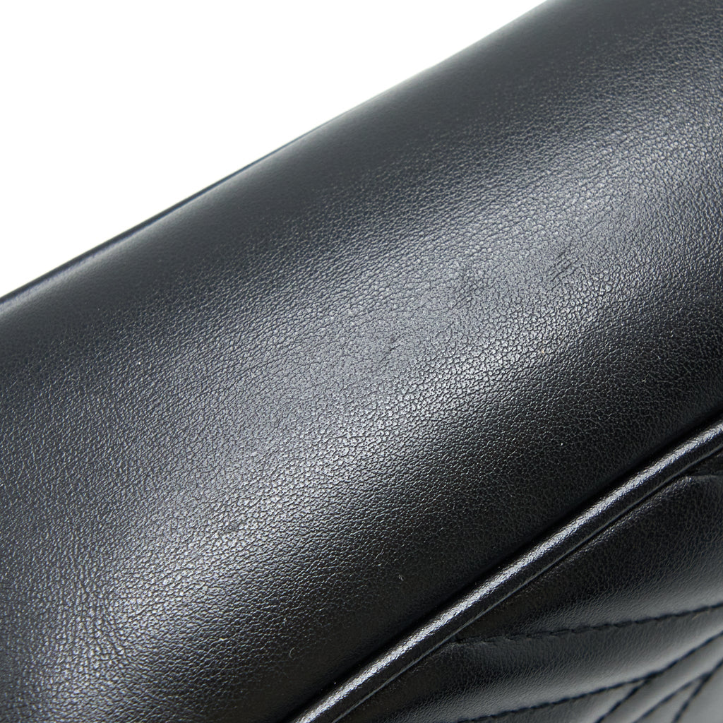 Gucci GG Marmont Camera Shoulder Bag Calfskin Black Brushed