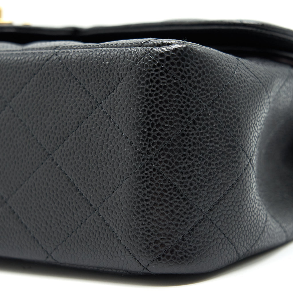 Chanel Classic Jumbo Double Flap Bag Black Cavier