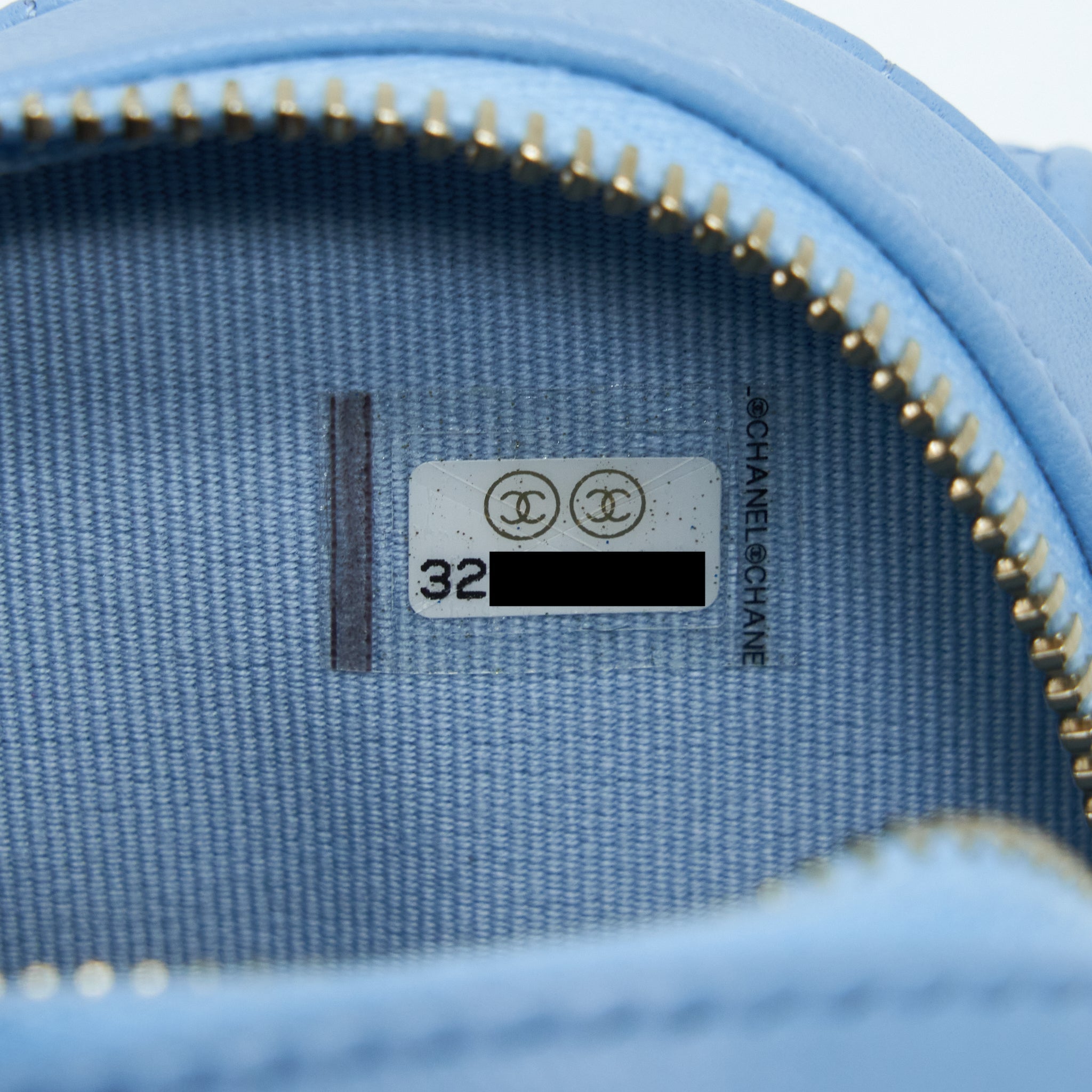 Chanel 22S Heart Belt Bag Lambskin Light Blue L