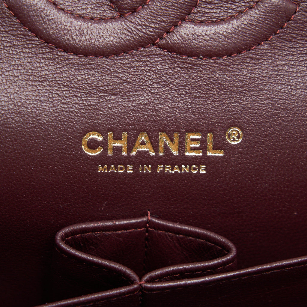 CHANEL MEDIUM CLASSIC DOUBLE FLAP LAMBSKIN BLACK