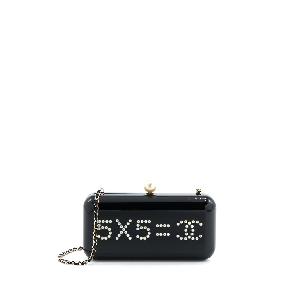 Chanel Votez Coco Evening Clutch with Chain Black L