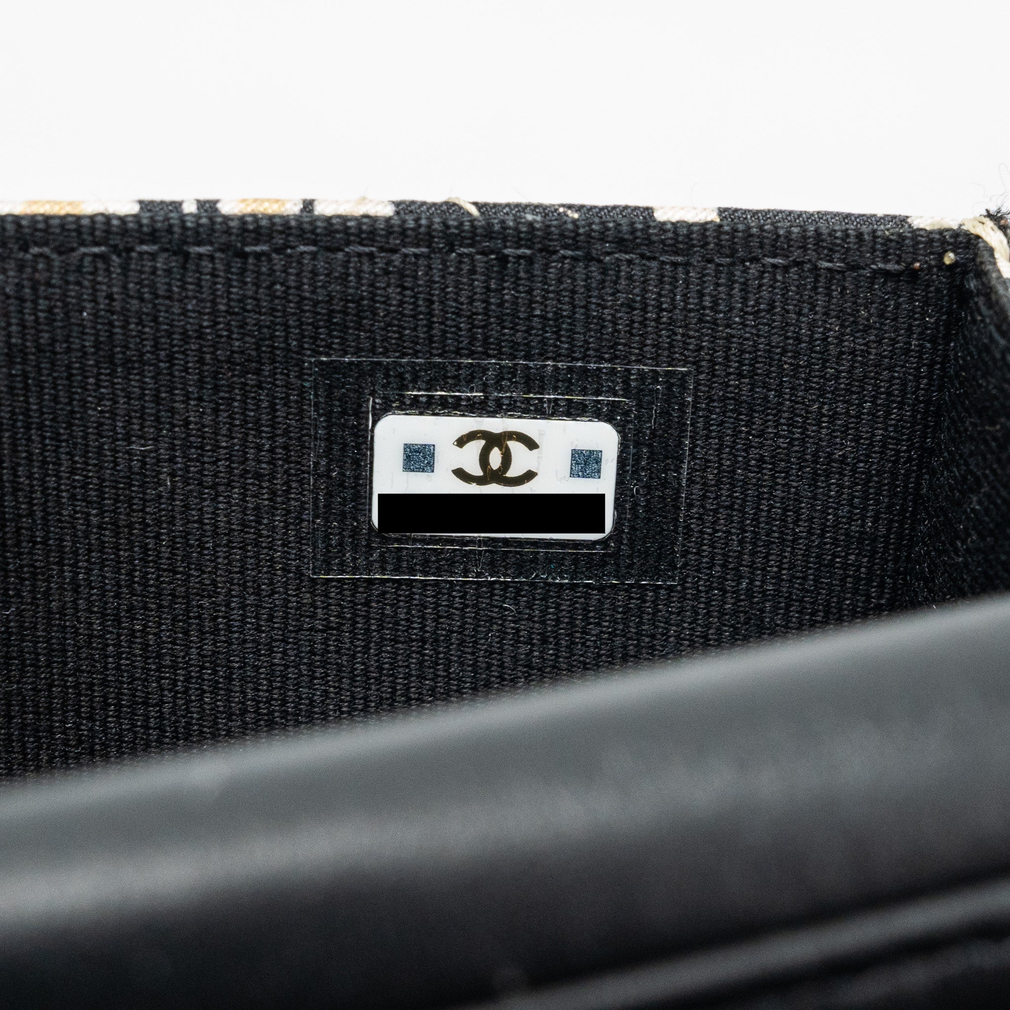 Chanel Mini Clutch With Chain Fabric Multicolour L (Microchip)