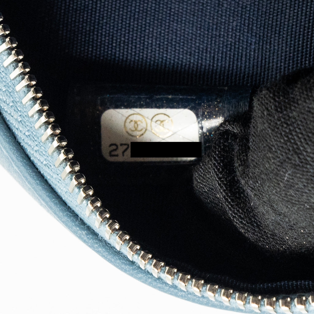 Chanel Round clutch with chain lambskin multicolour blue
