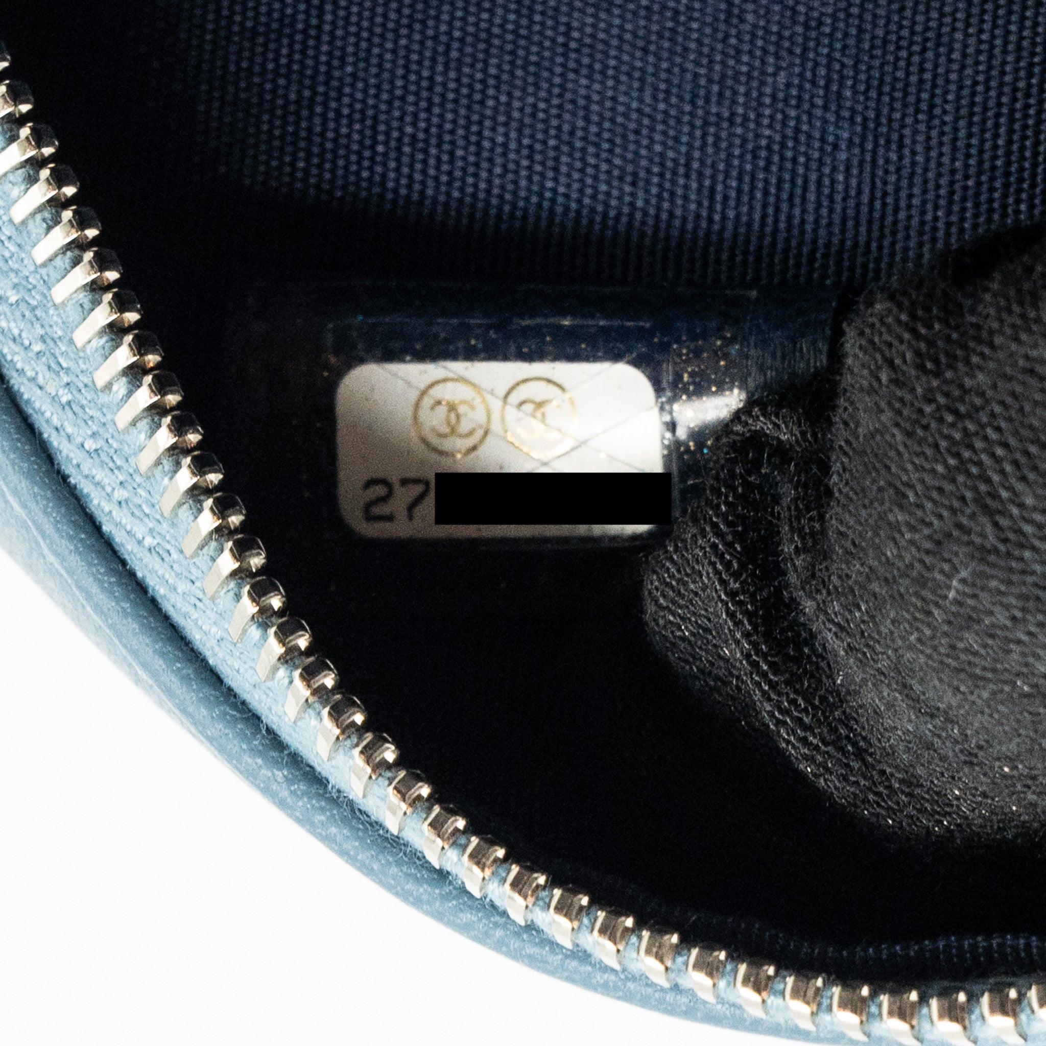 Chanel Round clutch with chain lambskin multicolour blue